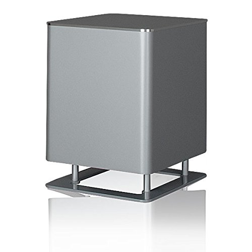 Piega TMicro Sub Active subwoofer Aluminum with Integrated Amplifiers - Active Bass - Reflex Subwoofer - Incredibly Compact Design - Powerful Subwoofer With Three Integrated Amplifiers and 180mm Subwoofers - Made in Switzerland