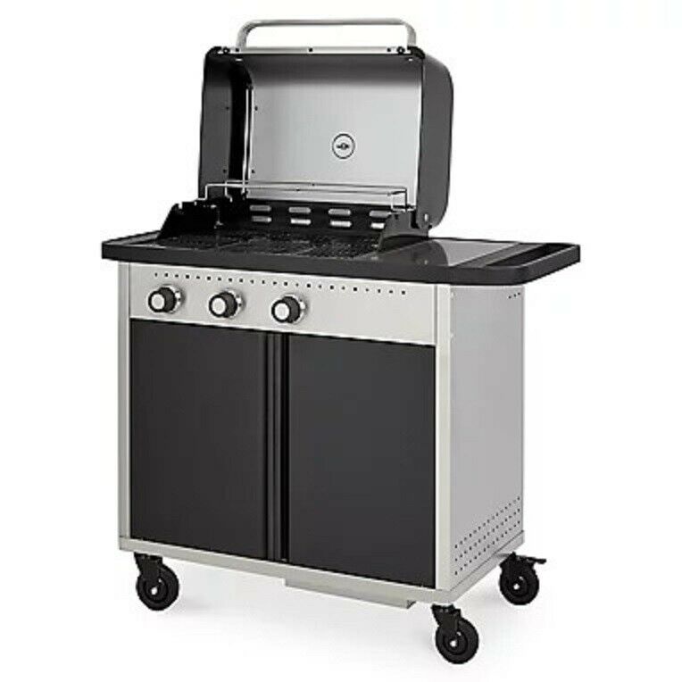 Blooma Rockwell 310 3 burner Gas Black Barbecue- New 6823