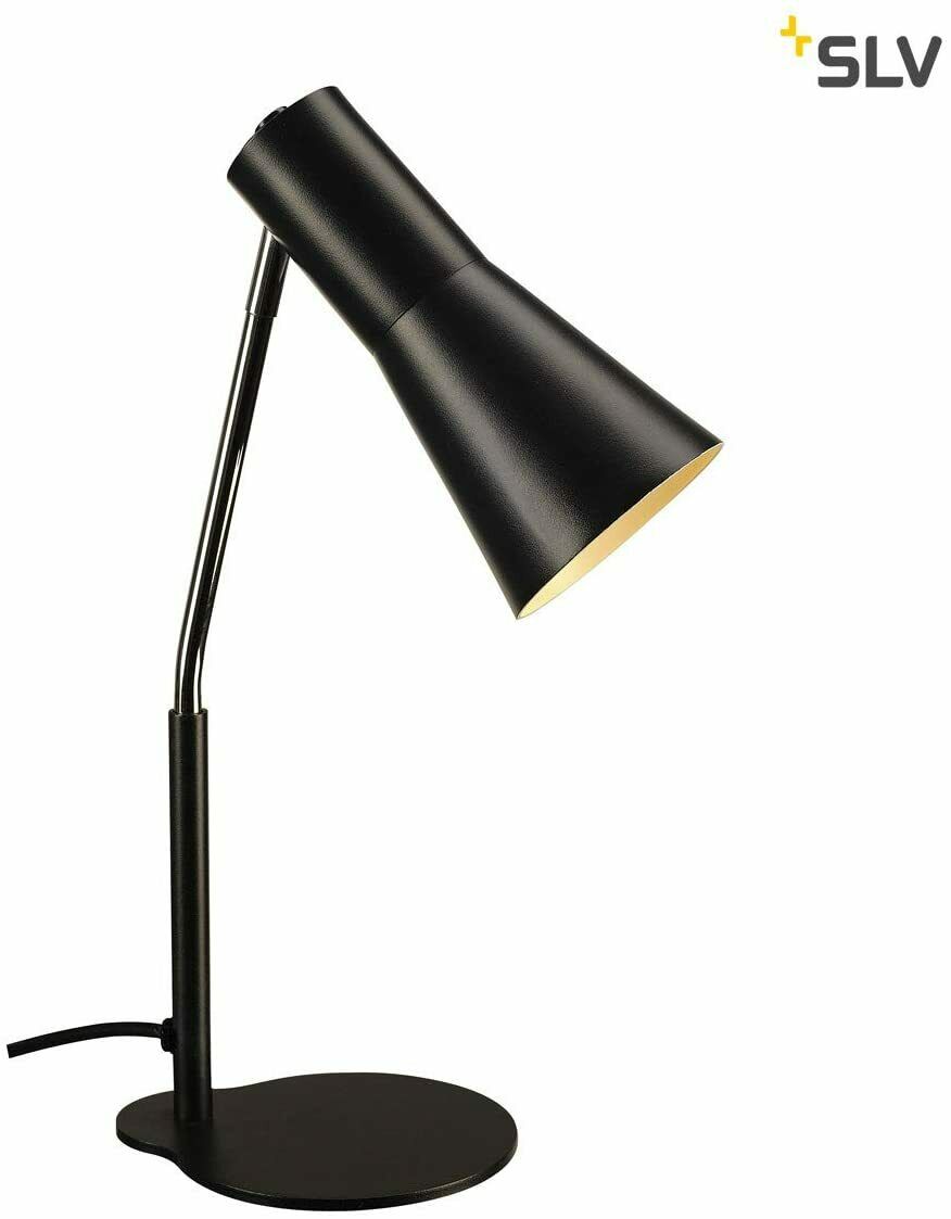 SLV LED Desk Lamp Phelia Table Lamp, LED Reading Lamp, dimmable, black, 3261