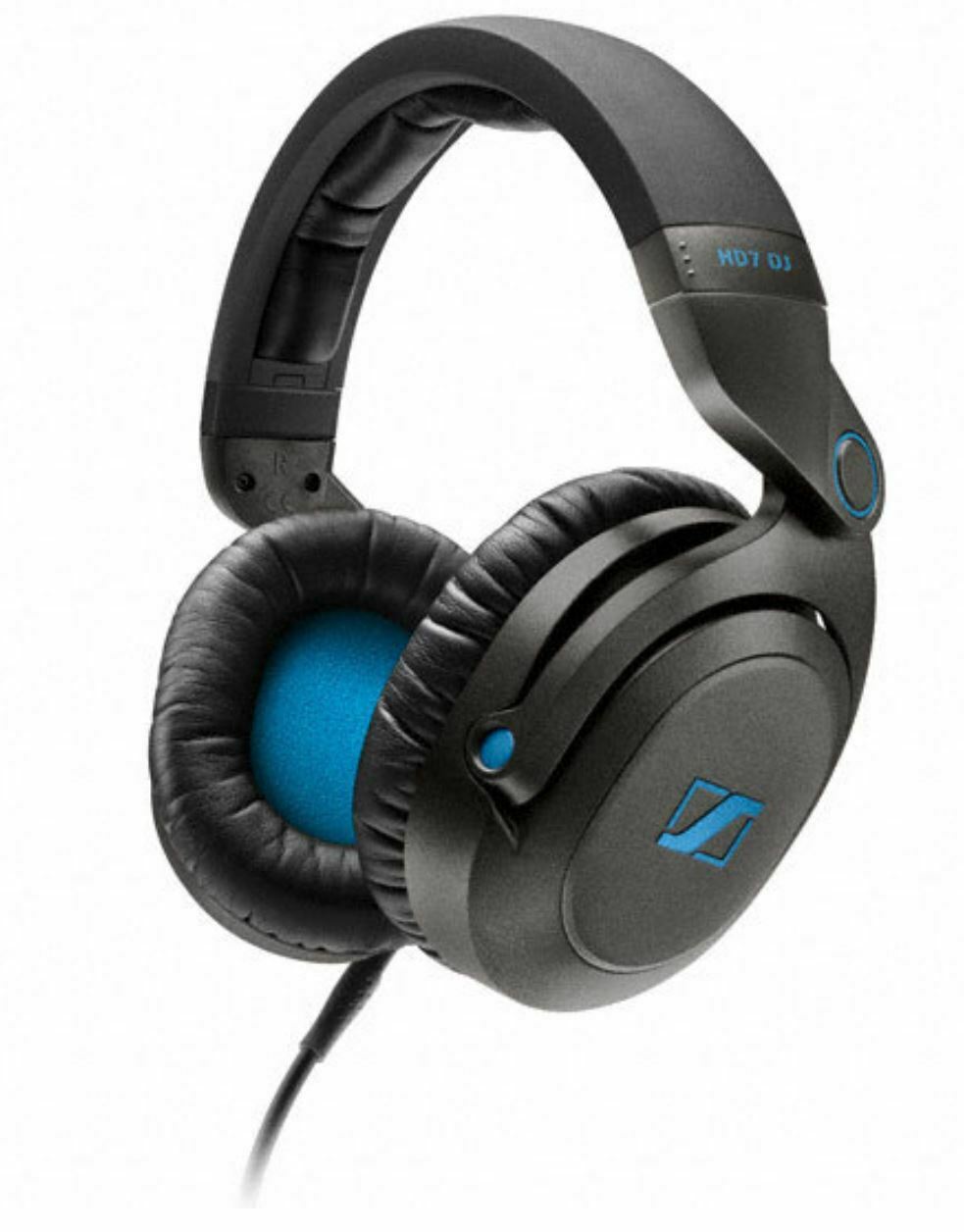 Sennheiser HD7 DJ Headband Headphones closed - Black/Blue