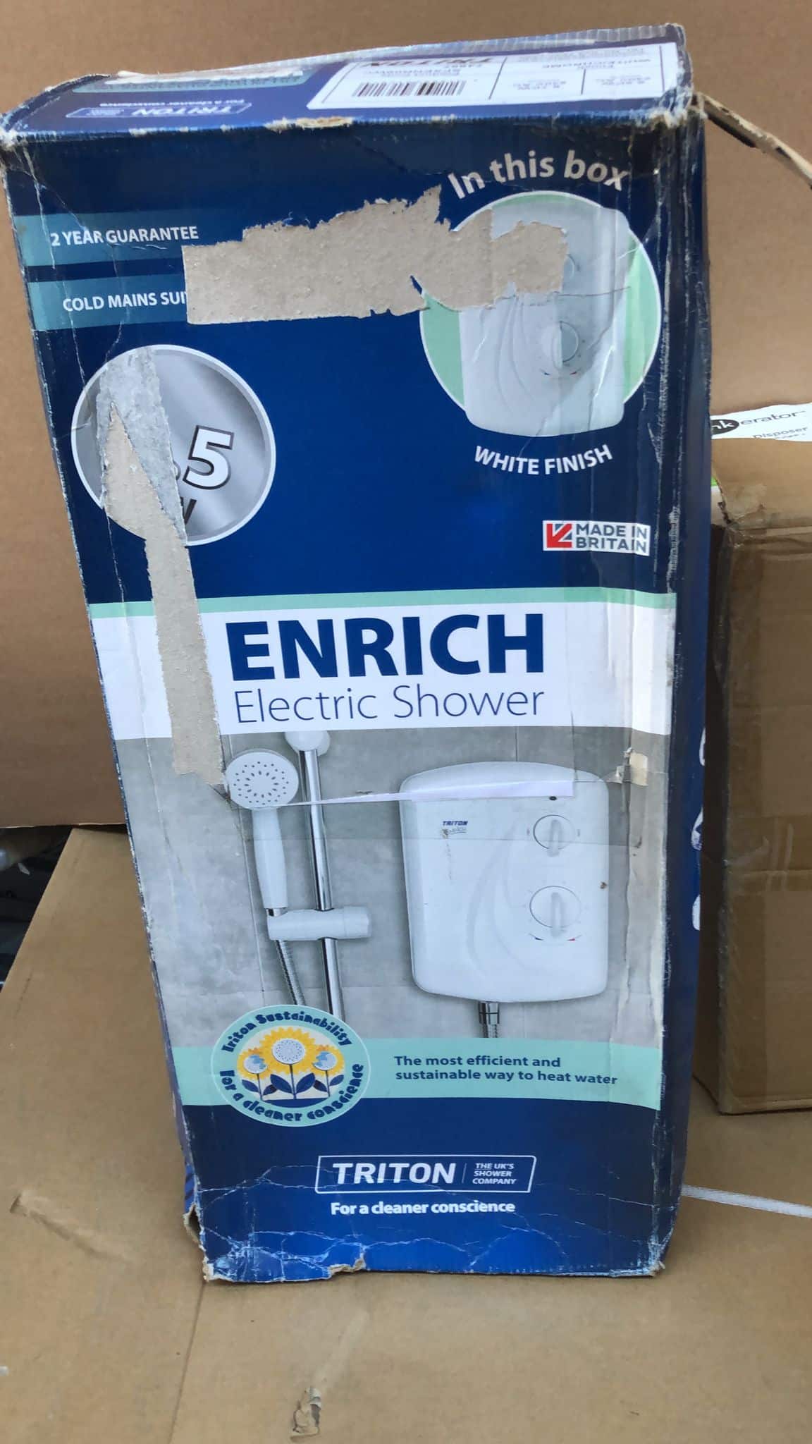 Triton Enrich White Electric Shower 9.5kW 7214