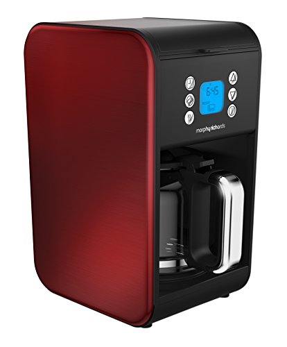Morphy Richards 162009 Pour Over Filter Coffee Maker, 1.8 Litre, 900 W, Red, Morphy Richards Coffee Machine [Energy Class A]