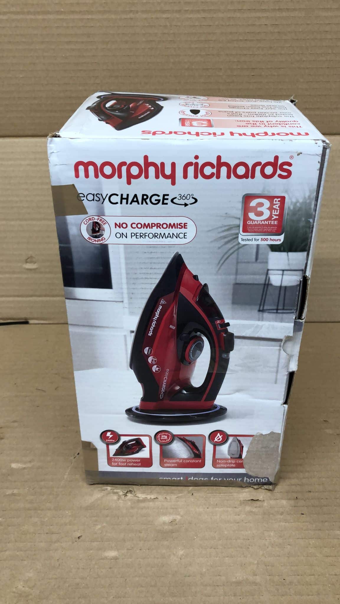 Morphy Richards 303250 Cordless Steam Iron easyCHARGE 360 Cord-Free - 7647