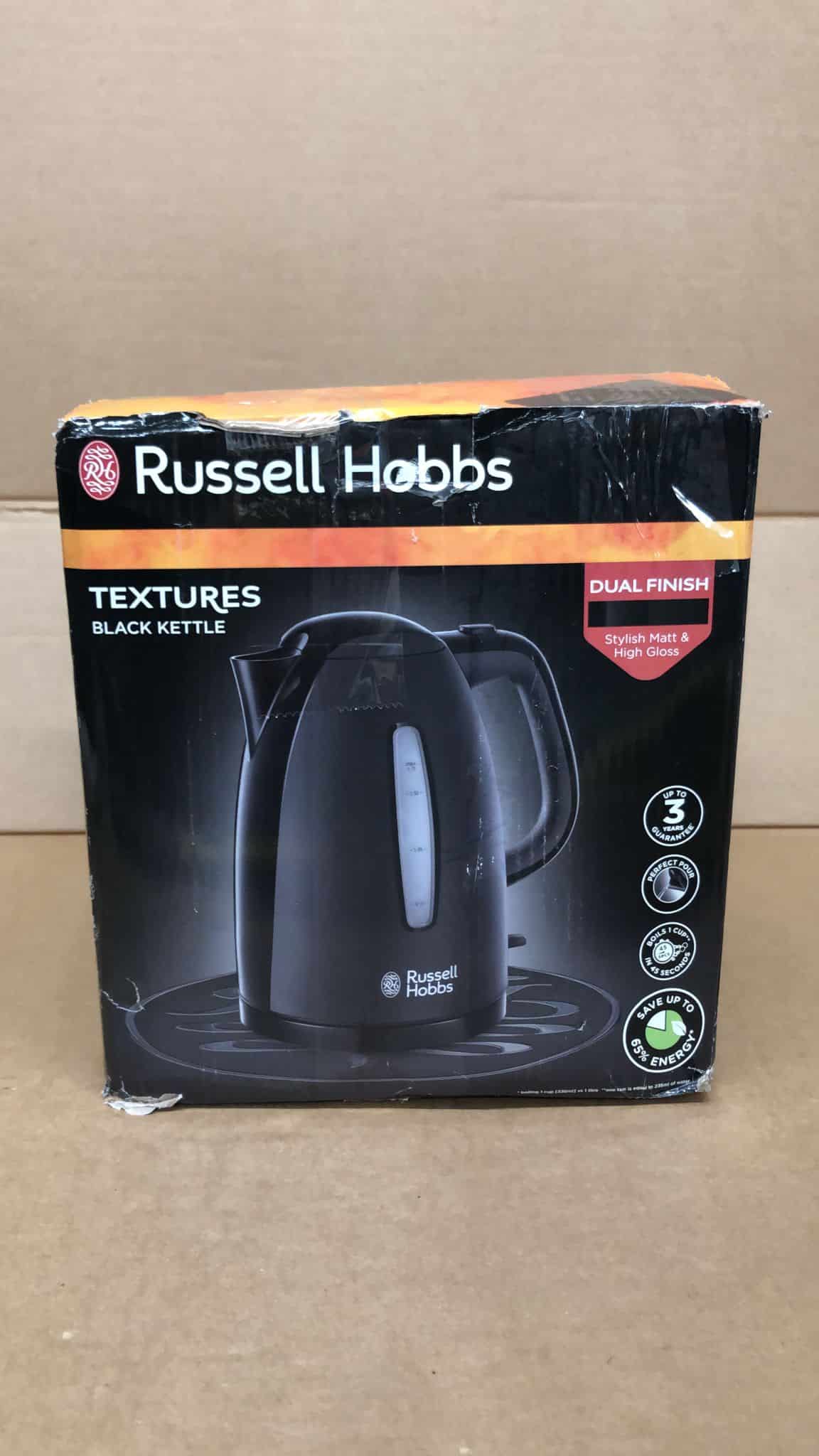 Russell Hobbs Kettle Plastic 1.7Litres Black 21271 1166