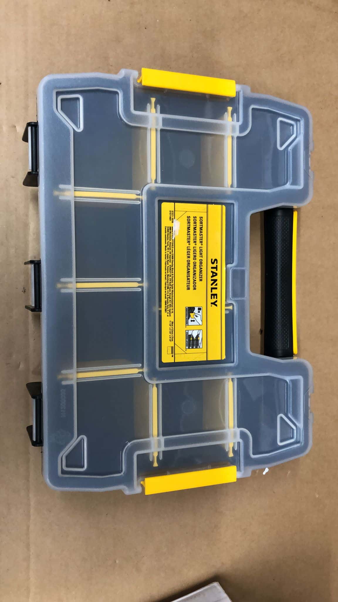 Stanley Sortmaster Black & yellow 10 compartment Organiser 7209
