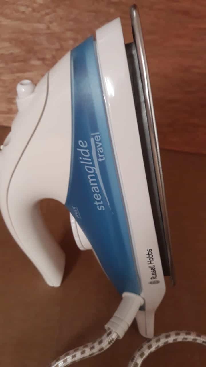 Russell Hobbs Steam Glide Travel Iron 22470, 760 W - White and Blue 4722