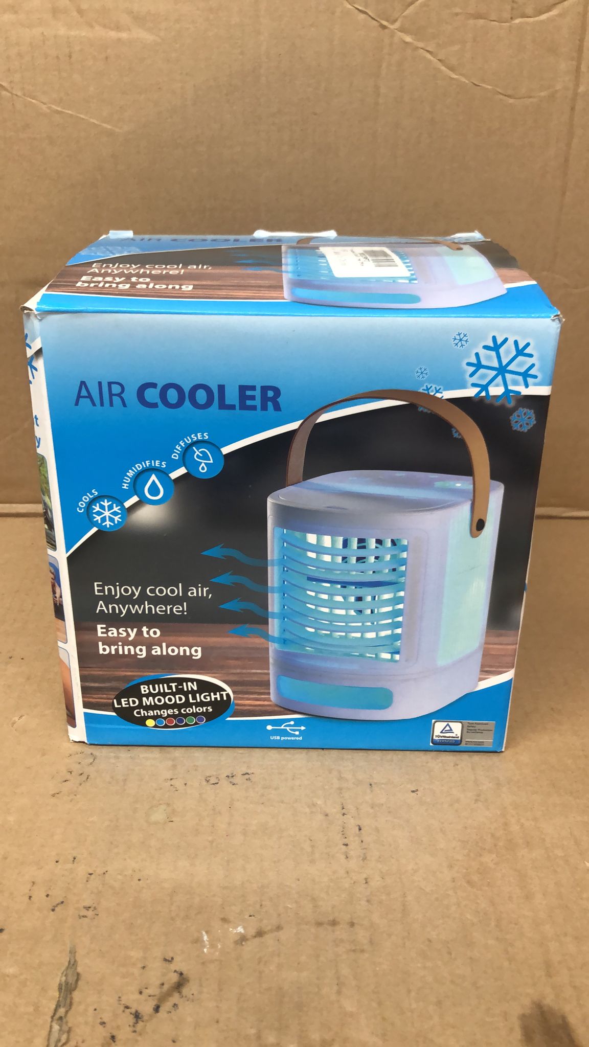 Nor-Tec Air Cooler Mini Air Conditioner with Light Effect USB 5V Colours 18 x 15 cm 1429