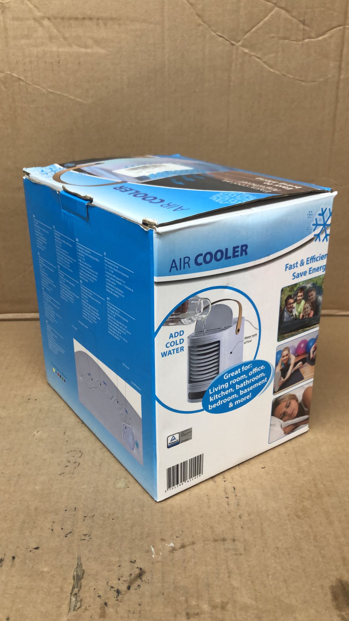 Nor-Tec Air Cooler Mini Air Conditioner with Light Effect USB 5V Colours 18 x 15 cm 1429