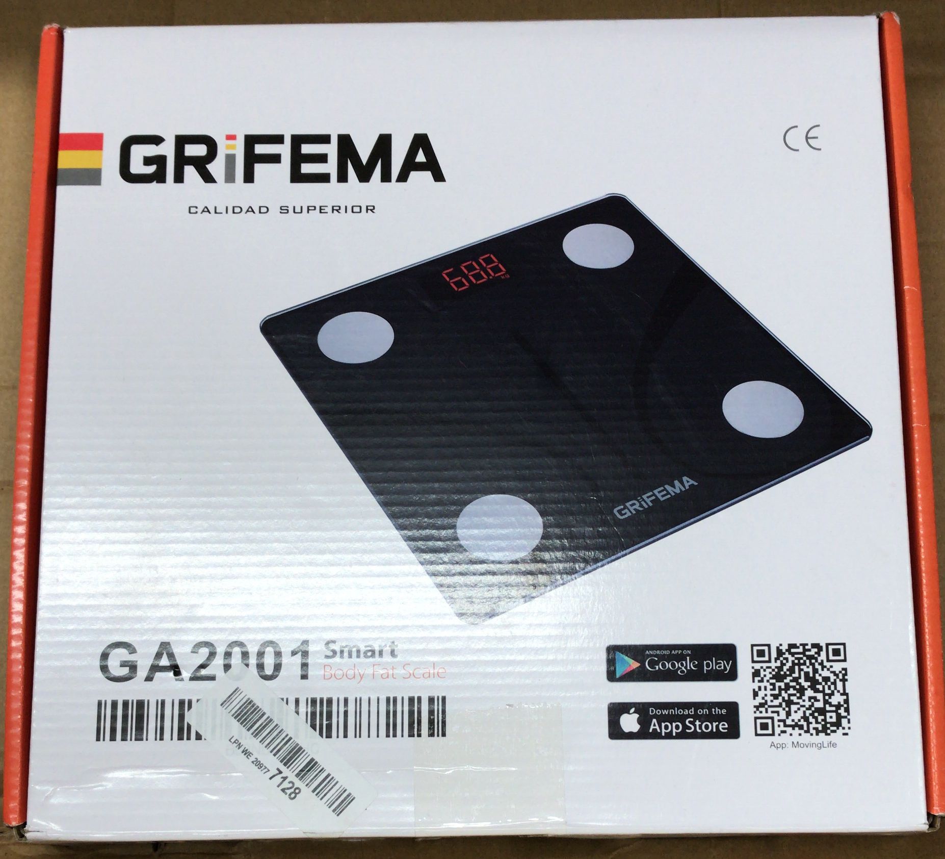 GRIFEMA GA2001 Weighing Scales for Body Weight and Fat-Black -6721
