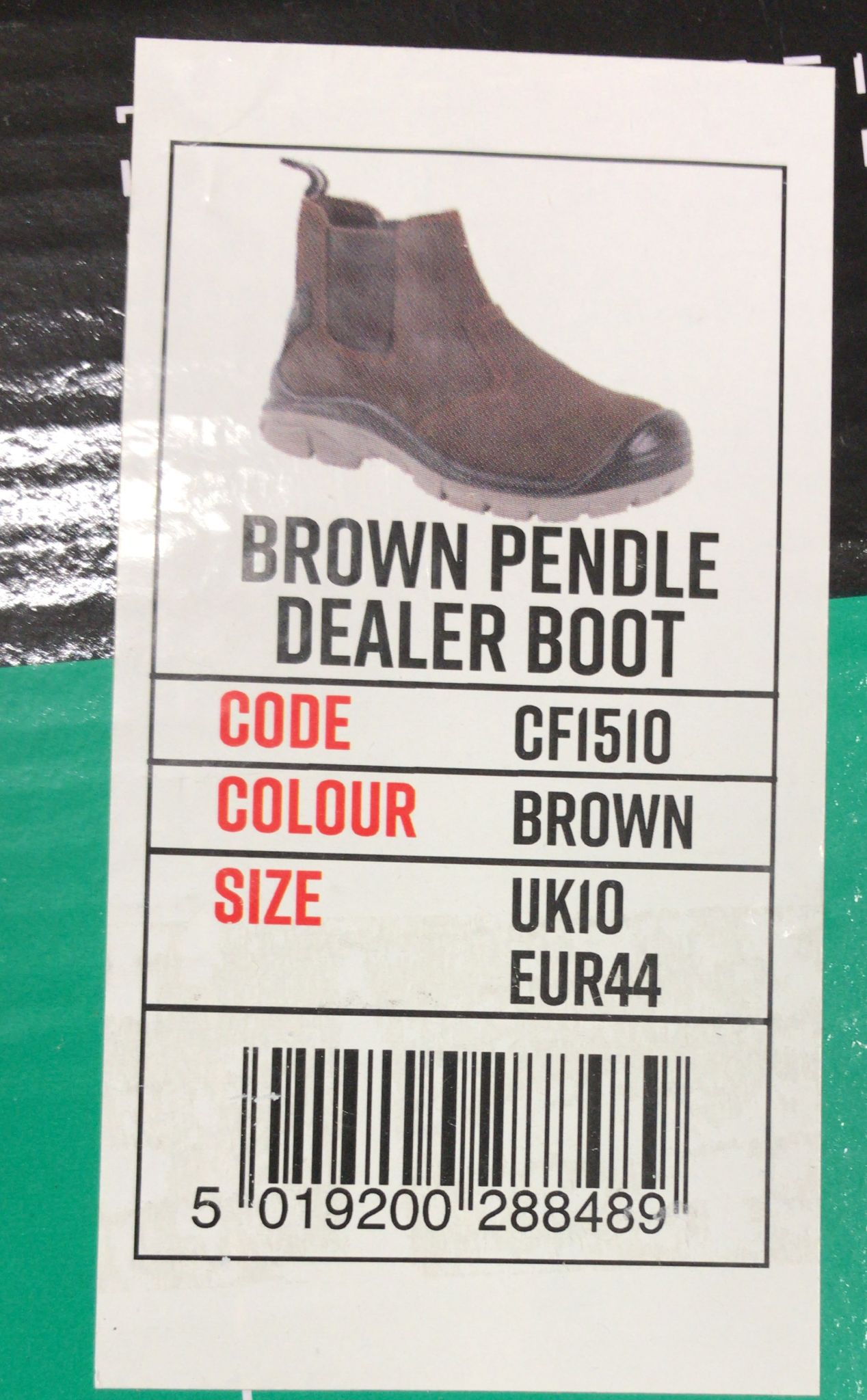Blackrock S3 Pendle Composite Dealer Work Boots, Mens Womens Safety Boots Brown, Composite Safety Shoes, Composite Toe Cap, Water Resistant Metal-Free Safety Boots, Non-Metallic Safety Shoes - Size 10 8489