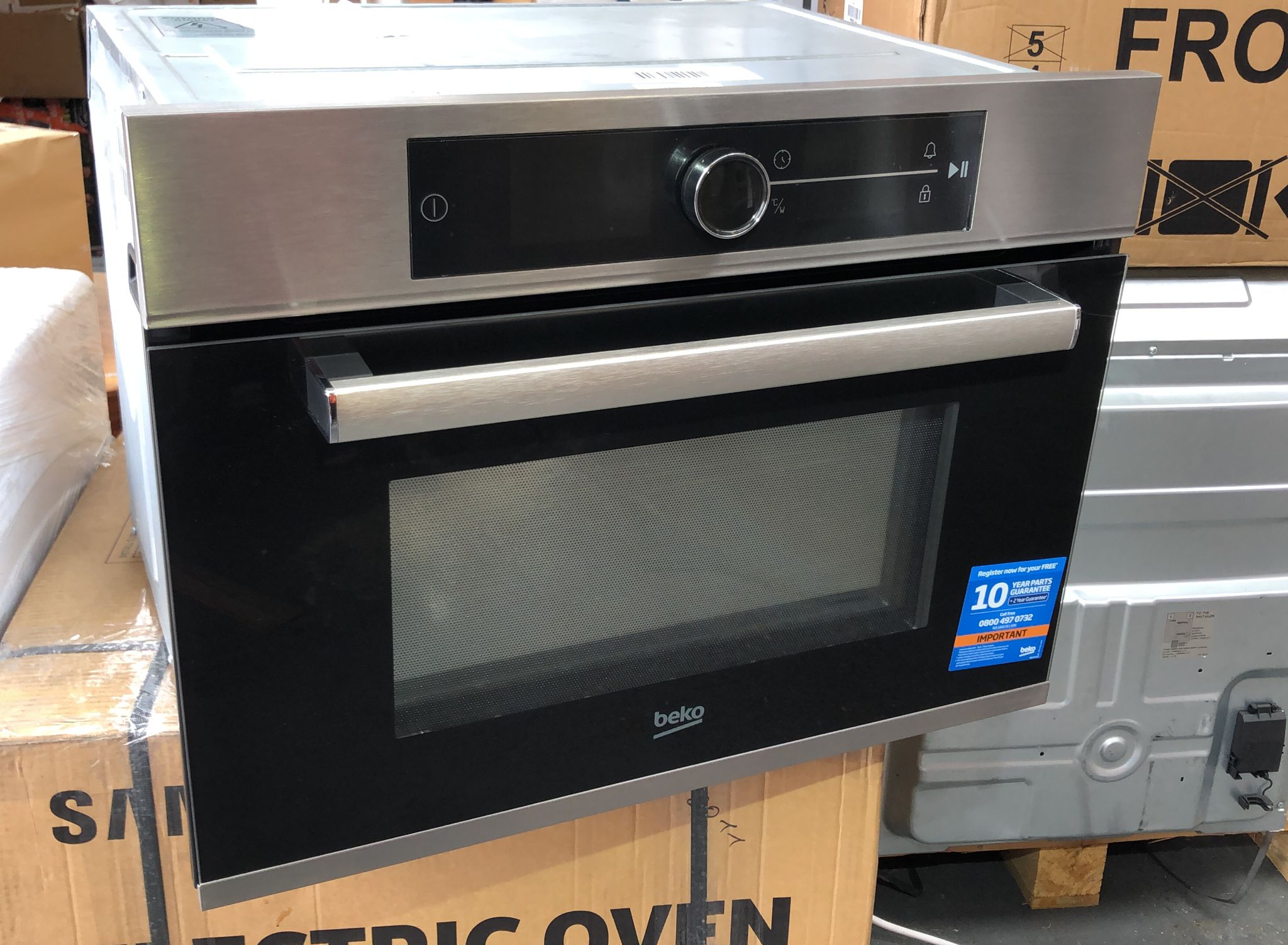 Beko-Oven with microwave-Stainless steel-Built-in- BBCW12400X-6488