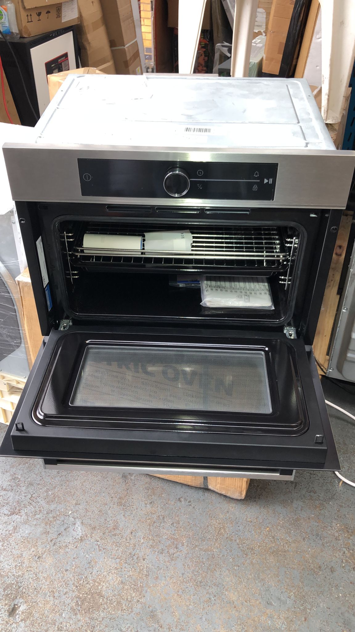 Beko-Oven with microwave-Stainless steel-Built-in- BBCW12400X-6488