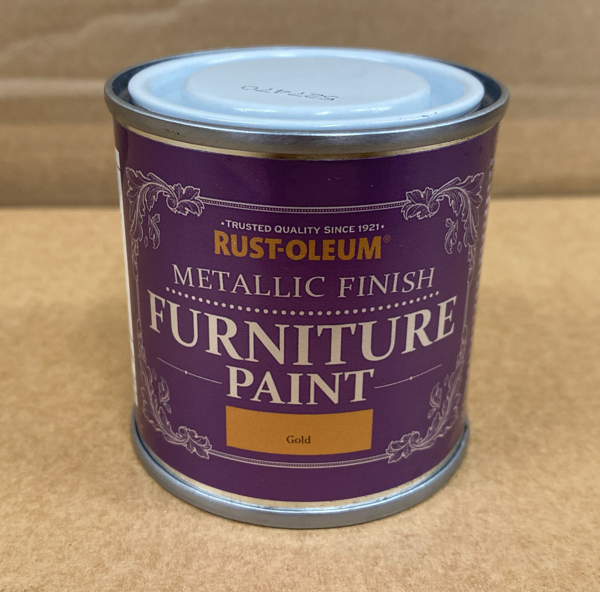 Rust-Oleum Furniture paint,Gold effect-125ml-2438