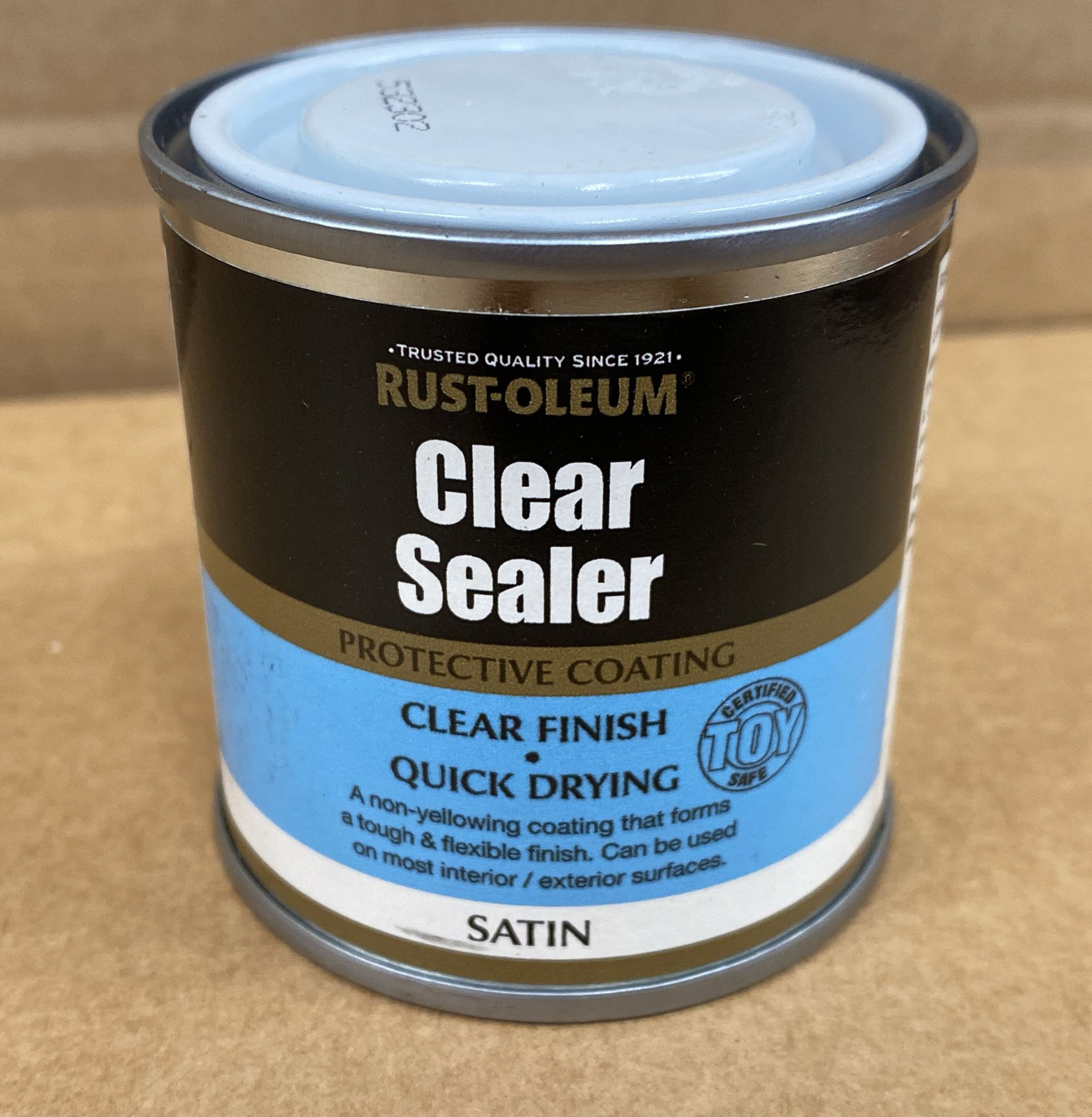 Rust-Oleum Satin  Sealer, 125ml Clear-0861