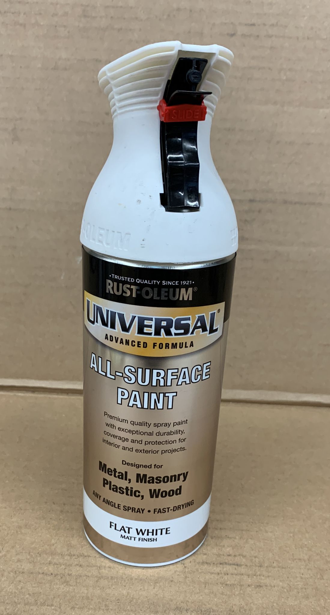 Rust-Oleum Universal White Matt Multi-surface Spray paint, 400ml 1722
