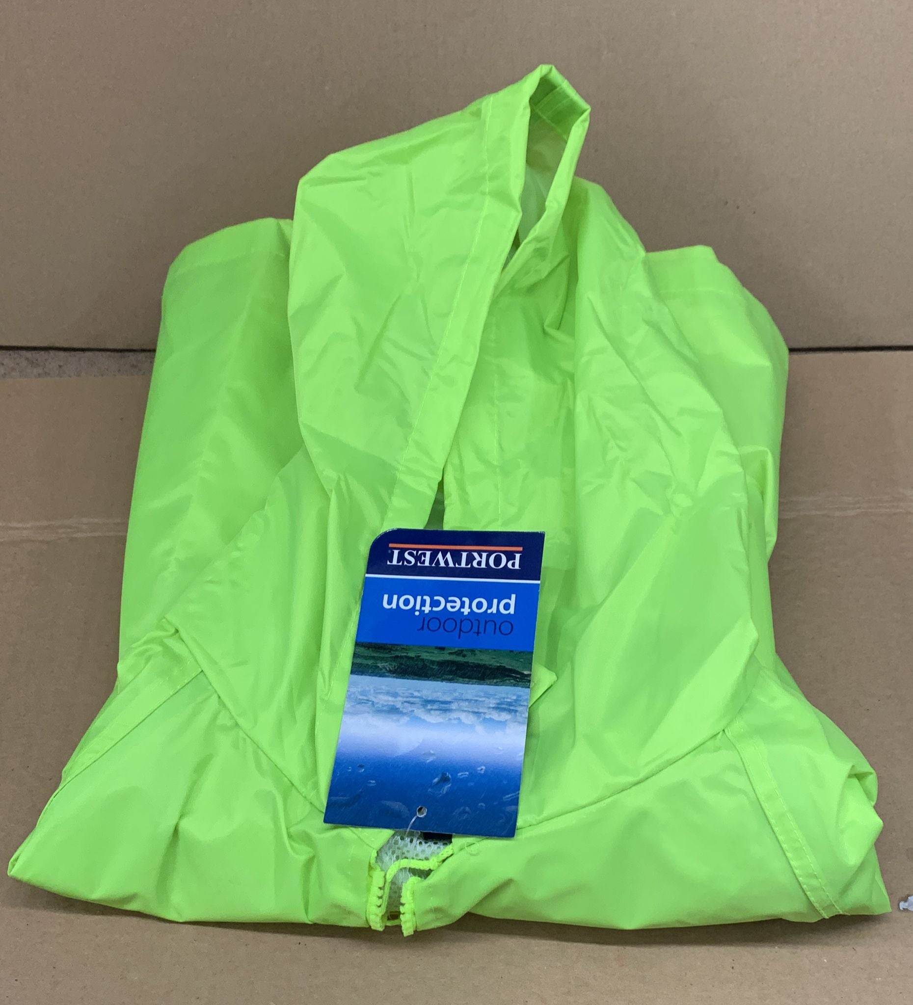 Men's Lightweight Waterproof Classic Raincoat Long Rain Jacket SIZE X-Large Yellow-9885