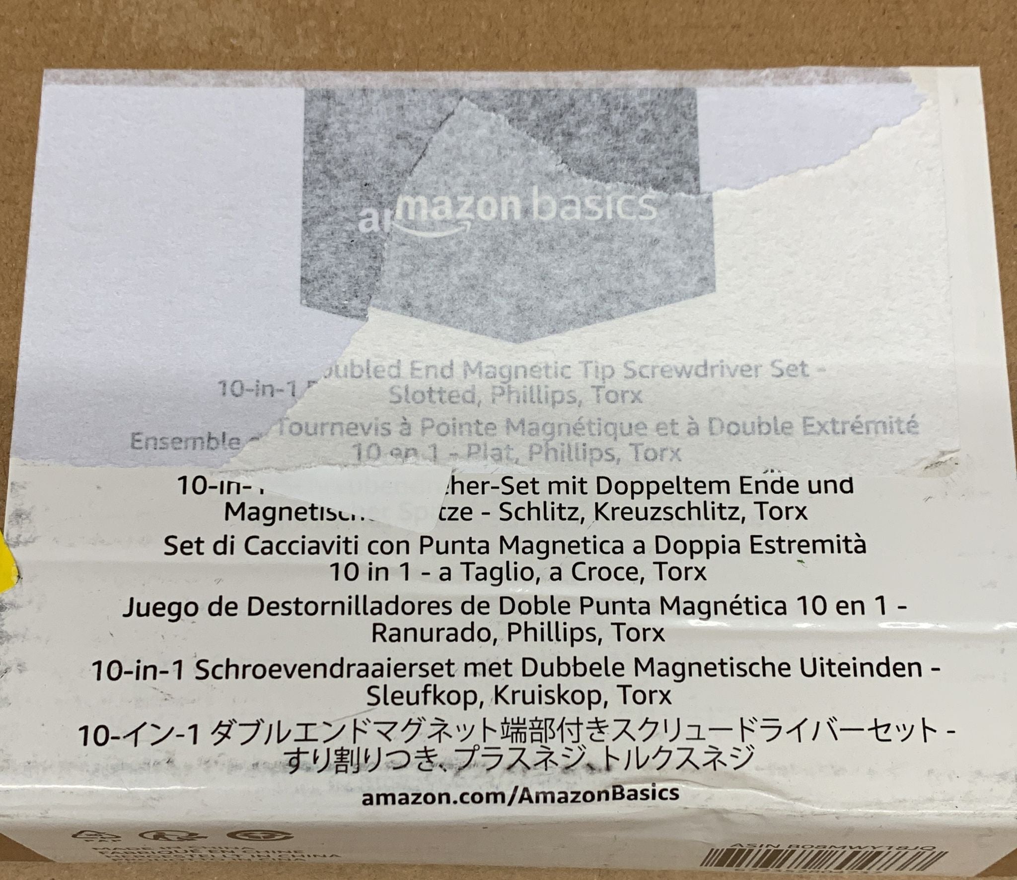 Amazon Basics Doubled End Magnetic Tip Screwdriver Set- 4737