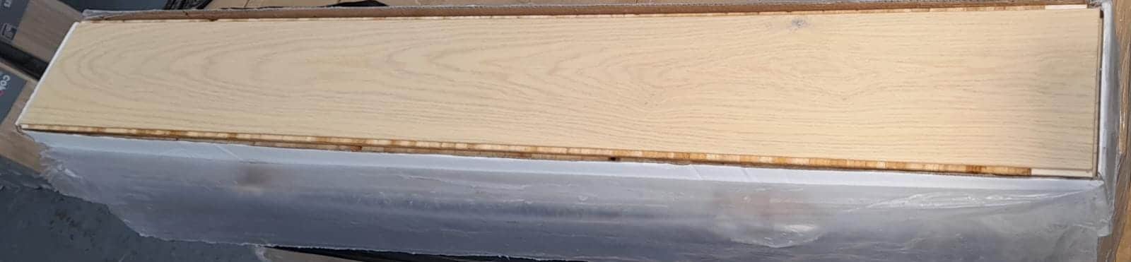 GoodHome Liskamm Natural Real Oak Wood Top Layer Flooring Varnished 7 Planks 7137-7