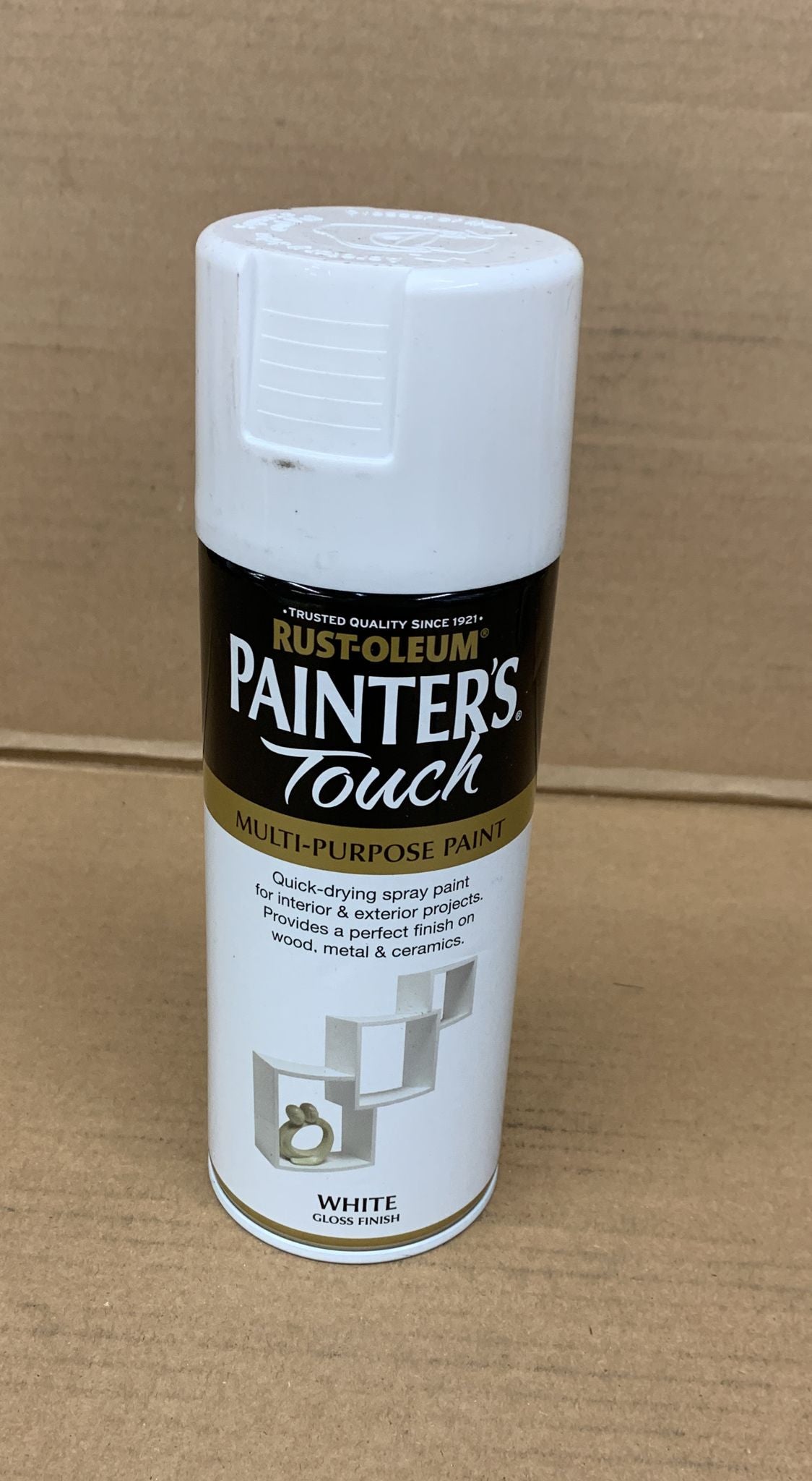 Rust-Oleum Painter's Touch White Gloss Multi-surface Decorative spray paint, 400ml-0121