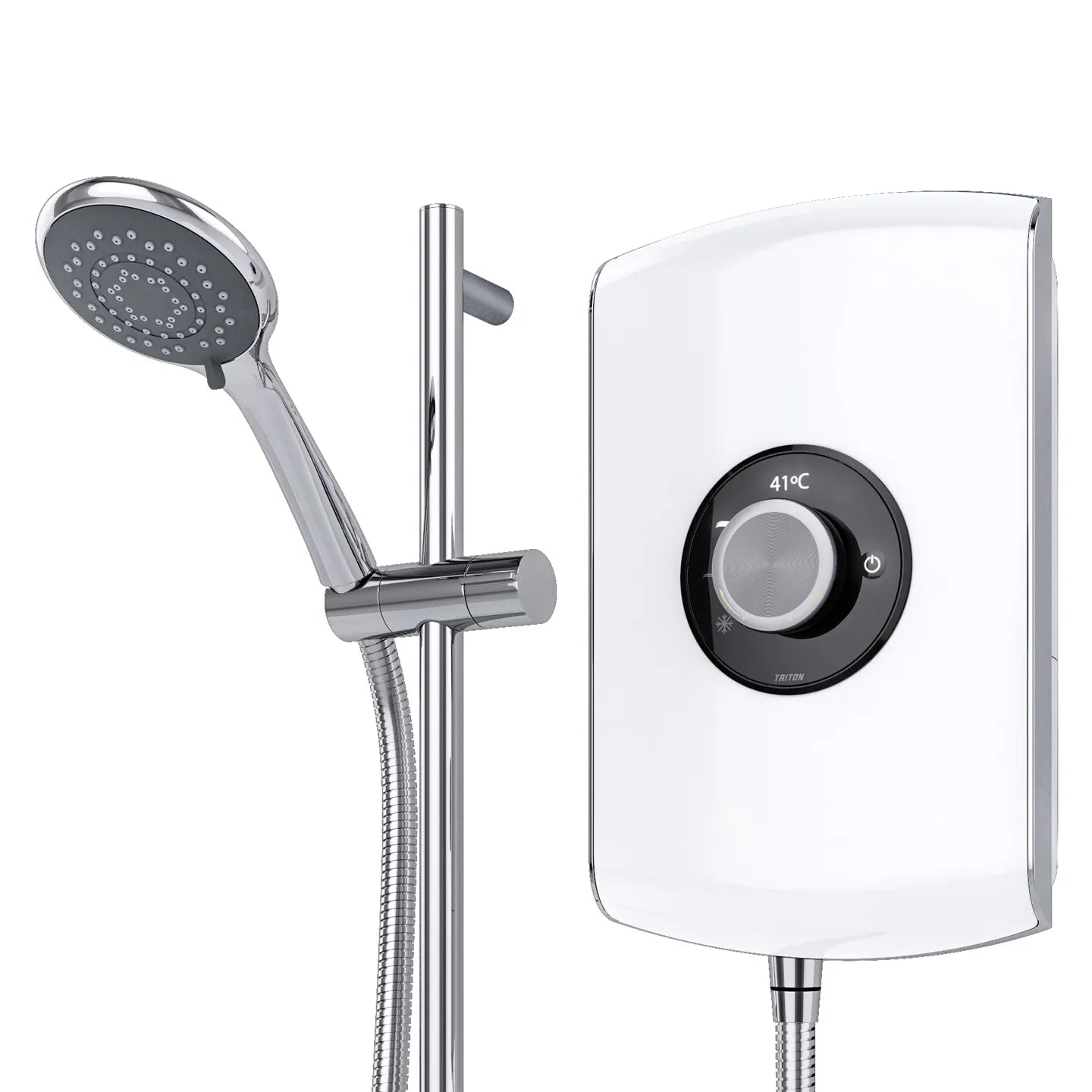Triton Amore Electric Shower - 8.5kW Brushed Steel 0096