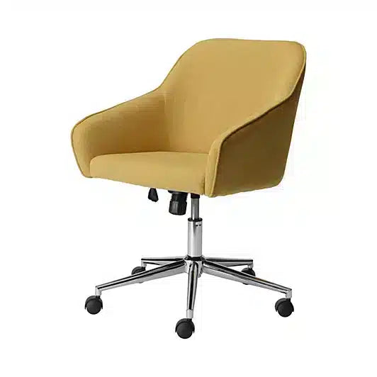 Arvor Yellow Linen effect Office chair