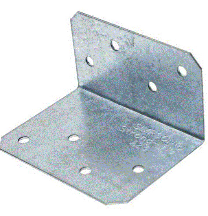 Simpson Strong-Tie A23 38 x 50 x 70 90 Degree Angle Bracket 1.2mm Pre-Galv