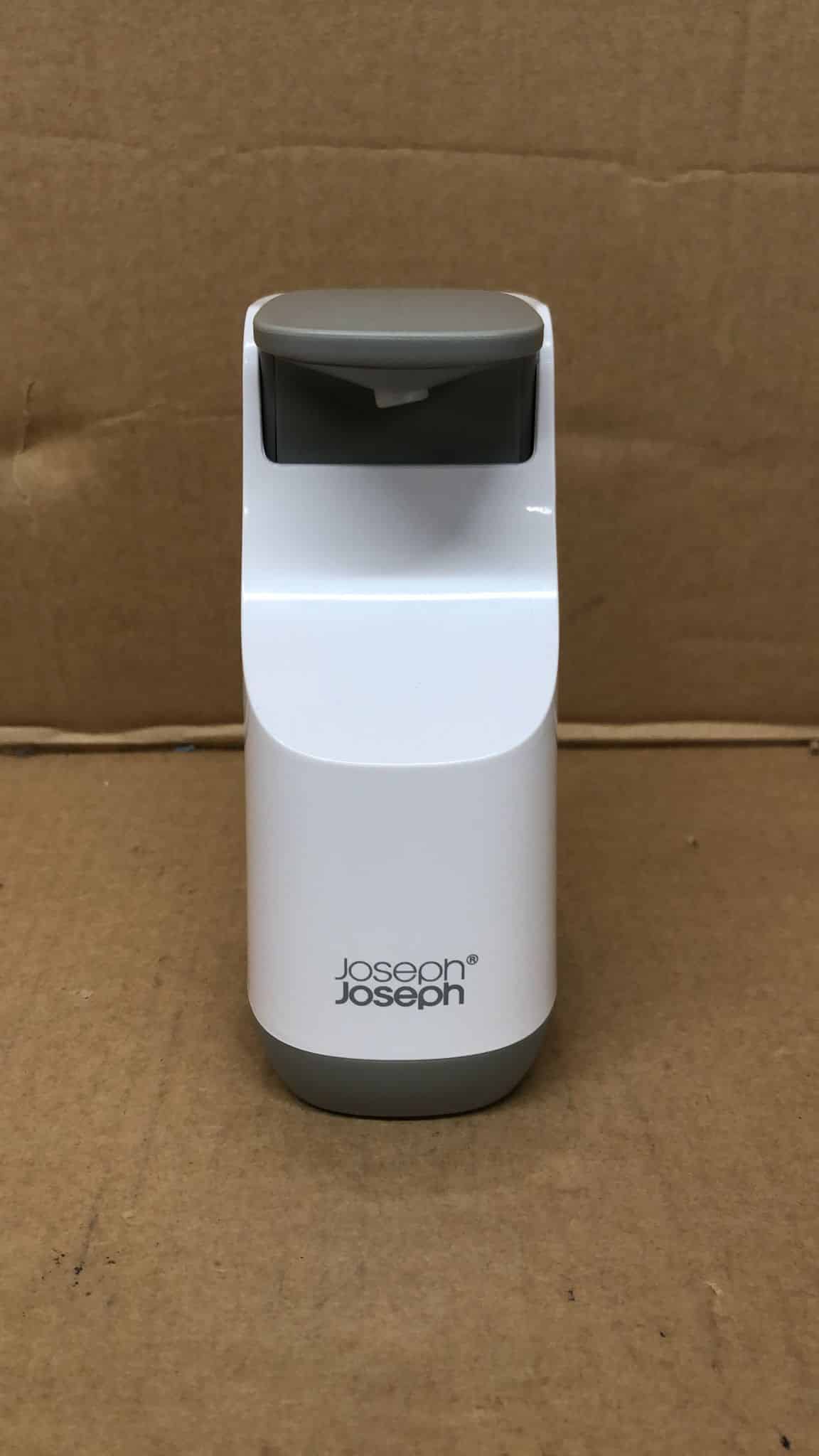 Joseph Joseph Bathroom Slim, Compact Soap Dispenser-White/Grey-5 5126
