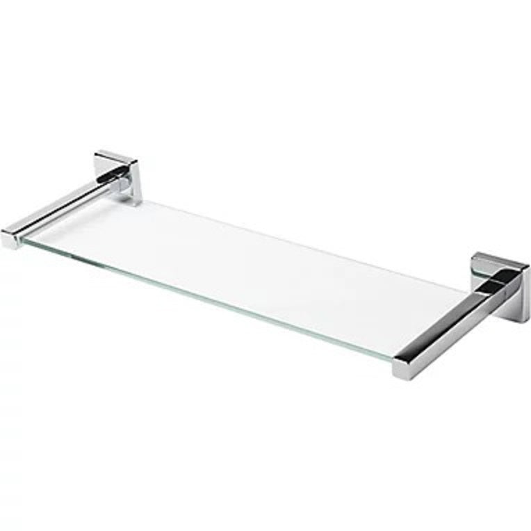 GoodHome Alessano Floating Glass Shelf (L)480mm (D)155mm 5280