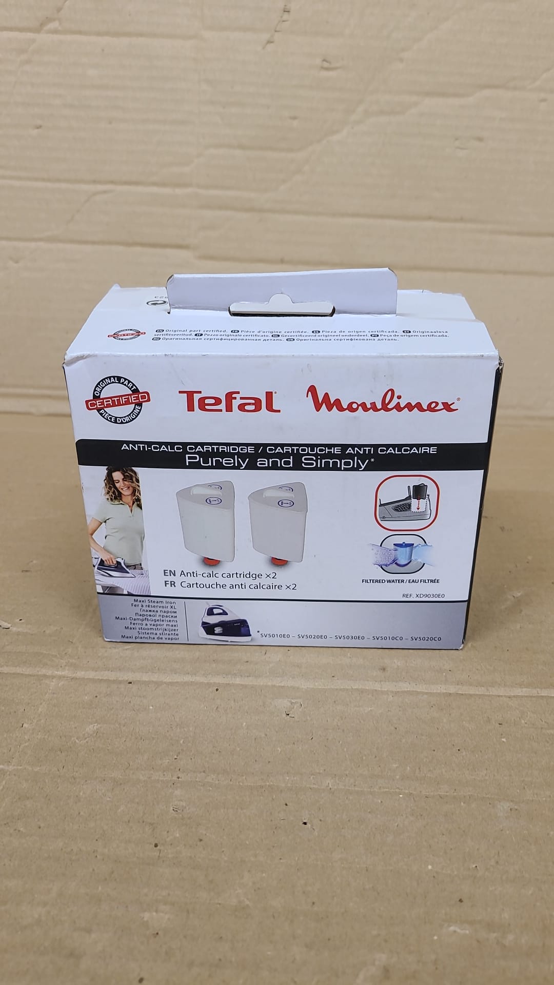 GENUINE TEFAL PURELY SIMPLY ANTI LIMESCALE FILTER CARTRIDGE XD9030E0 2 PACK - 3131