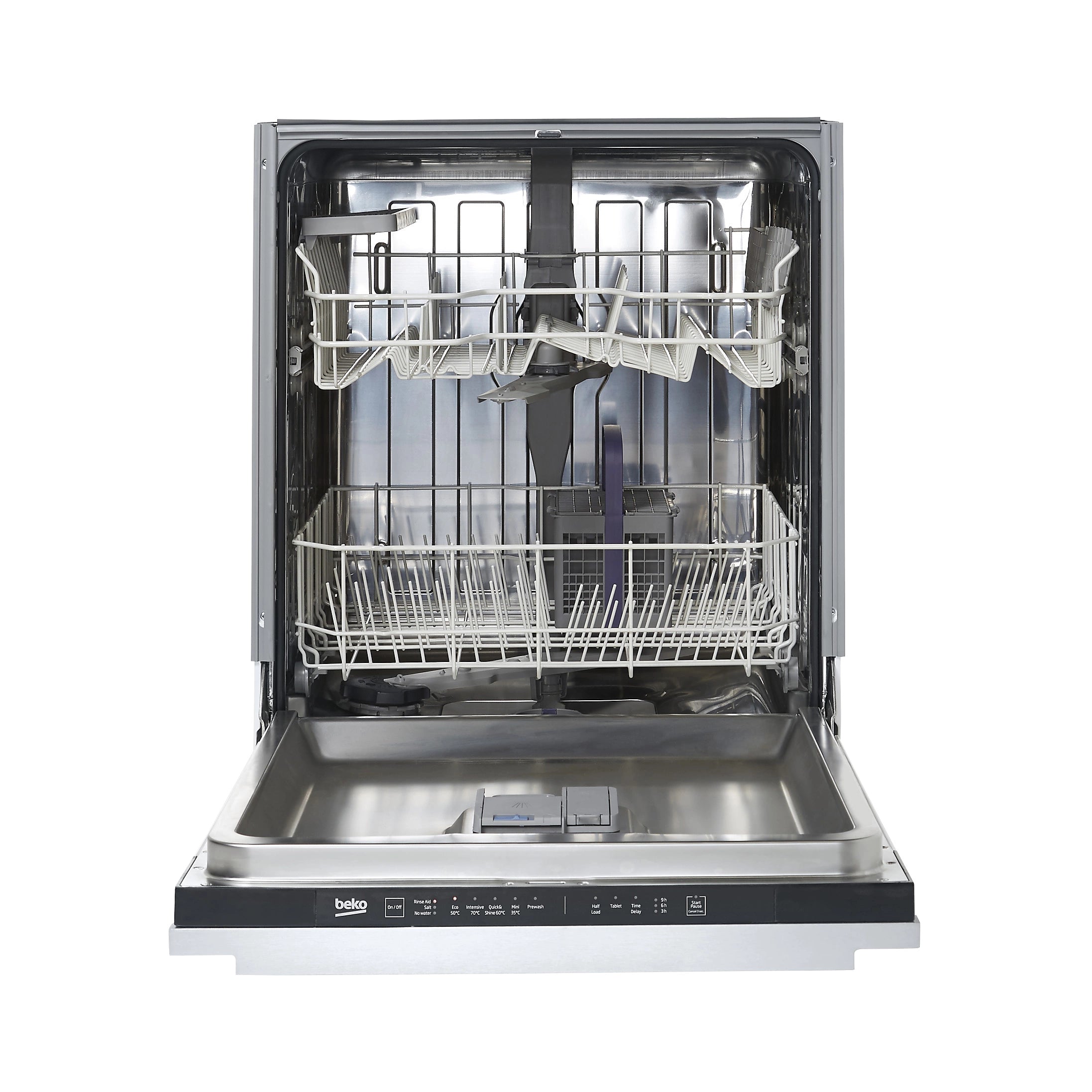 Beko DIN15Q20 Integrated Black & white Full size Dishwasher X-Display 6245