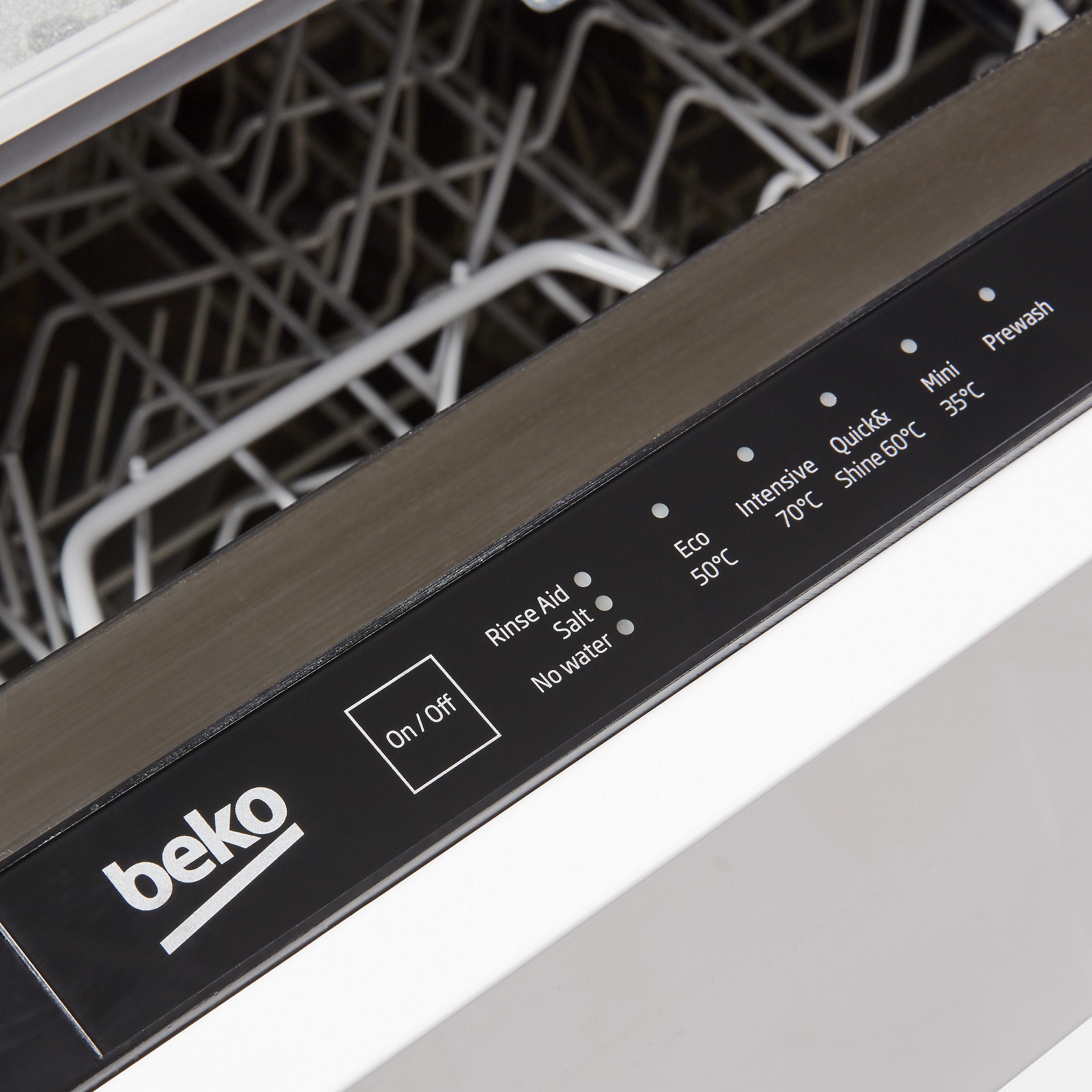 Beko-Integrated Dishwasher-Full size-Black & white DIN15Q10-9902