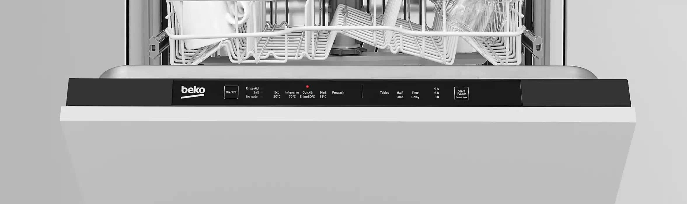 Beko DIN15Q10 Integrated White Full size Dishwasher- 6411