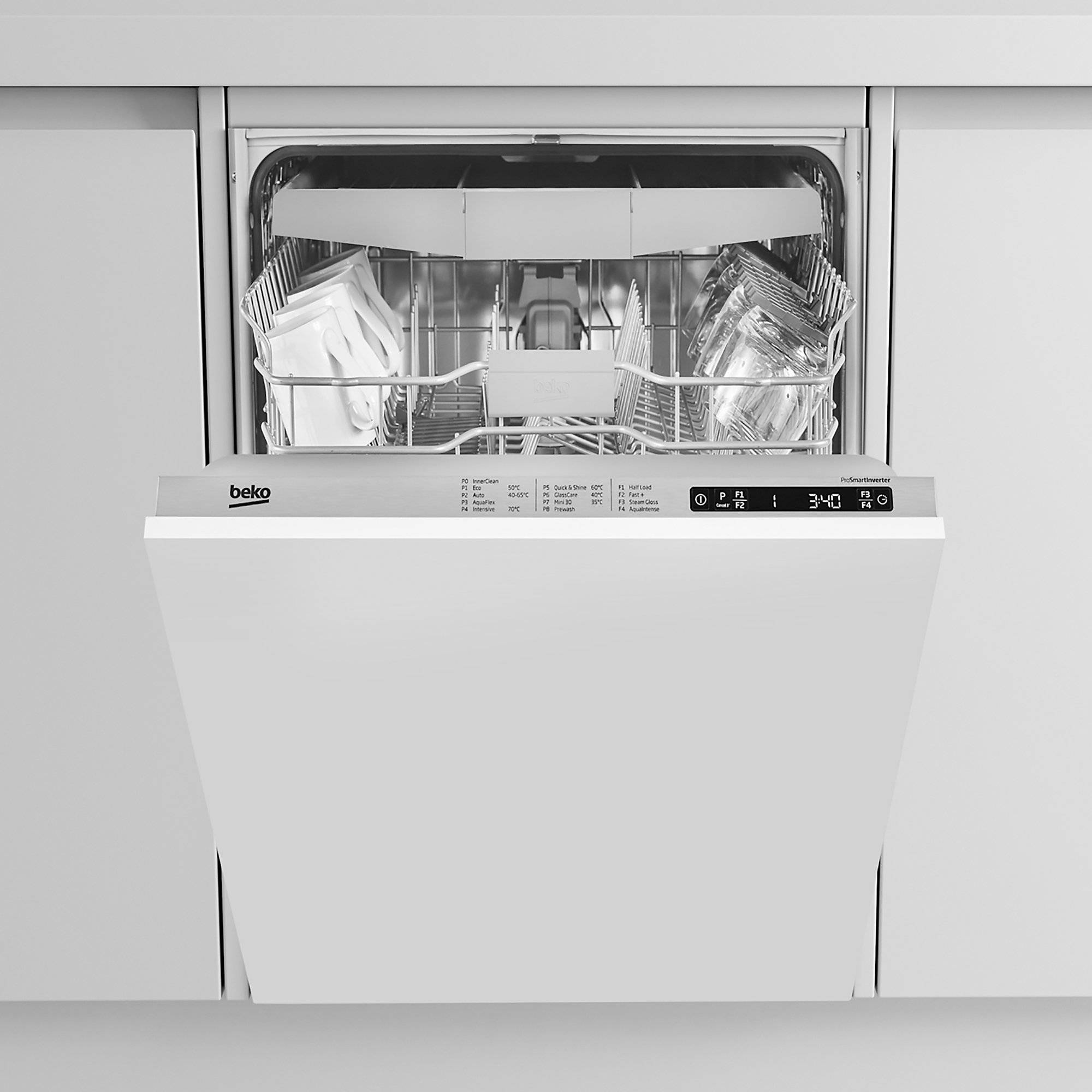 Beko DIN28R22 Integrated Full size Dishwasher 14 Programs 9918