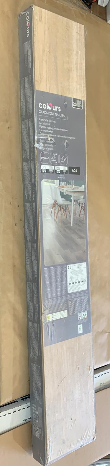 Colours Leggiero Light grey Slate effect Laminate Flooring, 1.86m² Pack of 6 Planks -Water resistant- 5085-1122