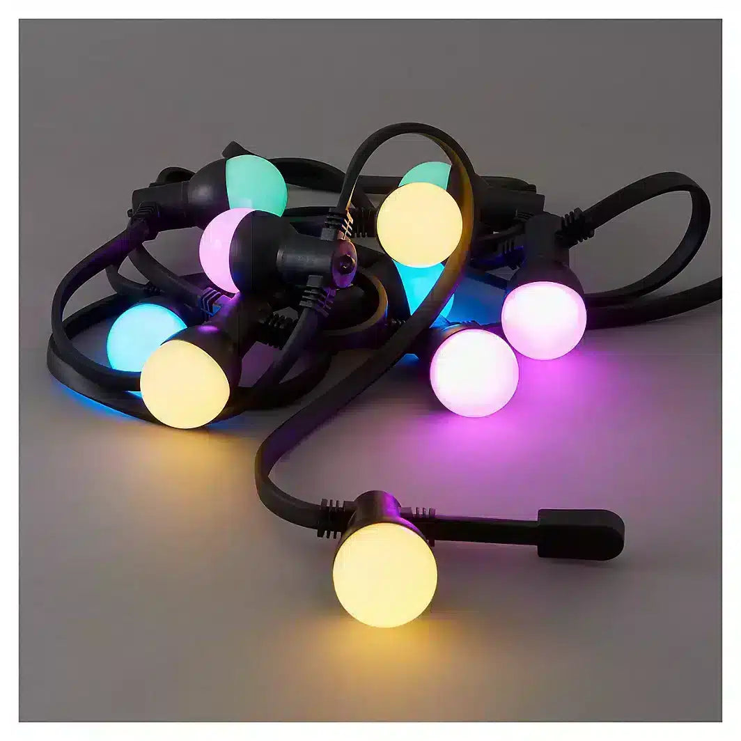 Blooma Barnaby Pastel Mains-powered Multicolour 10 LED Outdoor String lights 1635