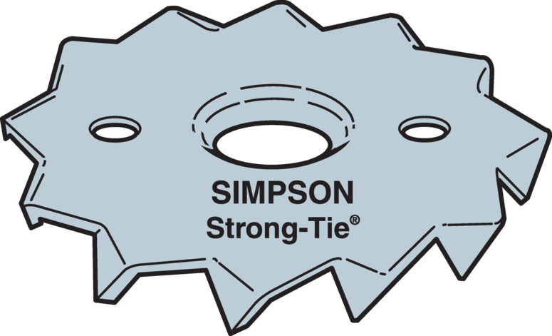Simpson Strong-Tie SSTC50 Single Sided Timber Connector Dia. 48mm Hole Dia. 12mm