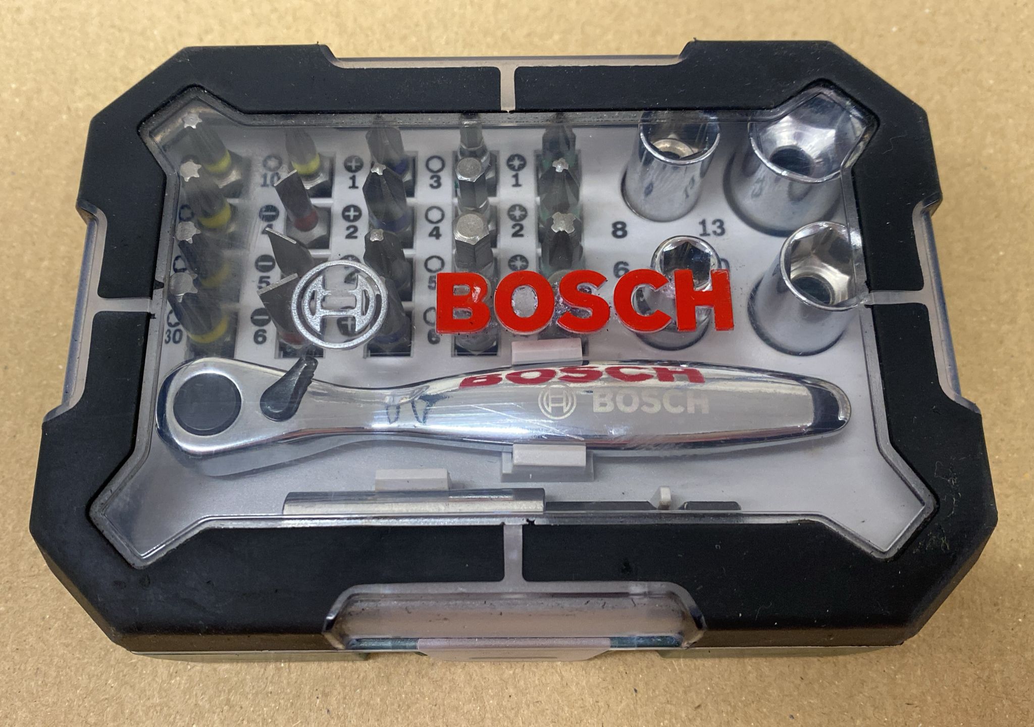 Bosch 26pc. Screwdriver Bit and Ratchet Set-8207