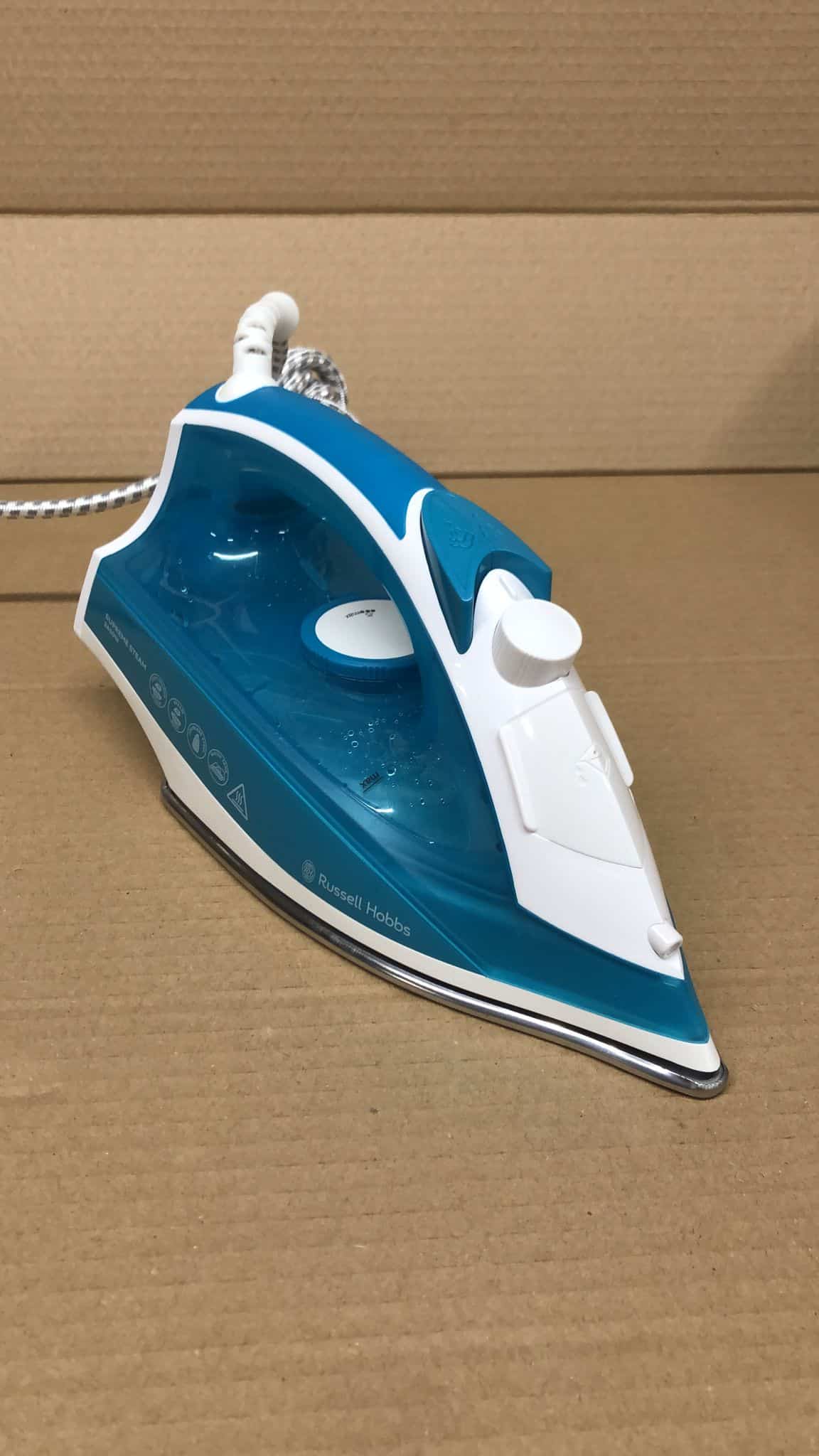 Russell Hobbs 25580 My Iron Steam Iron 1800W, 0.26L Water Tank - Blue and White-0175