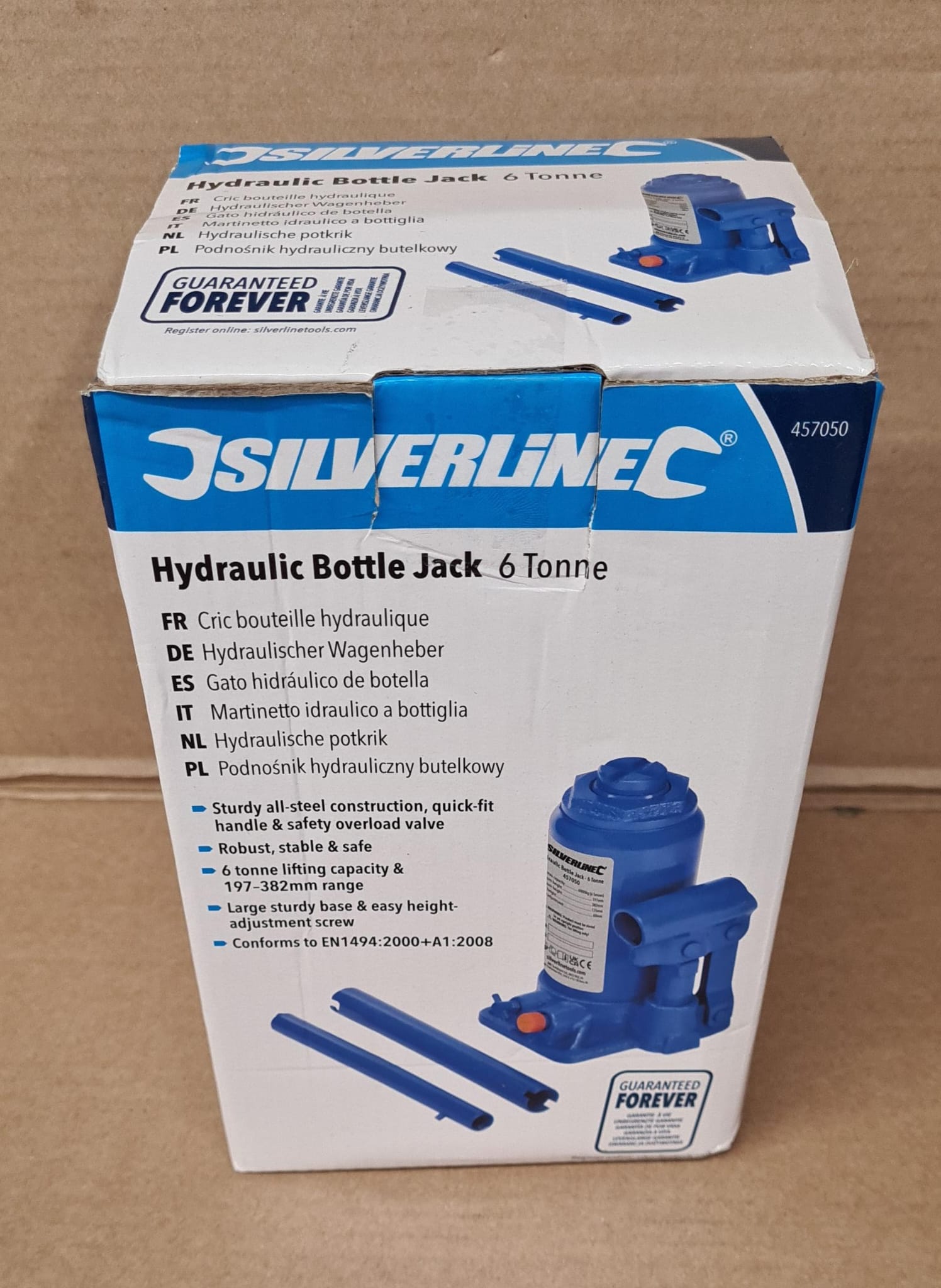 Silverline-457050 Hydraulischer Wagenheber 6 t-6393