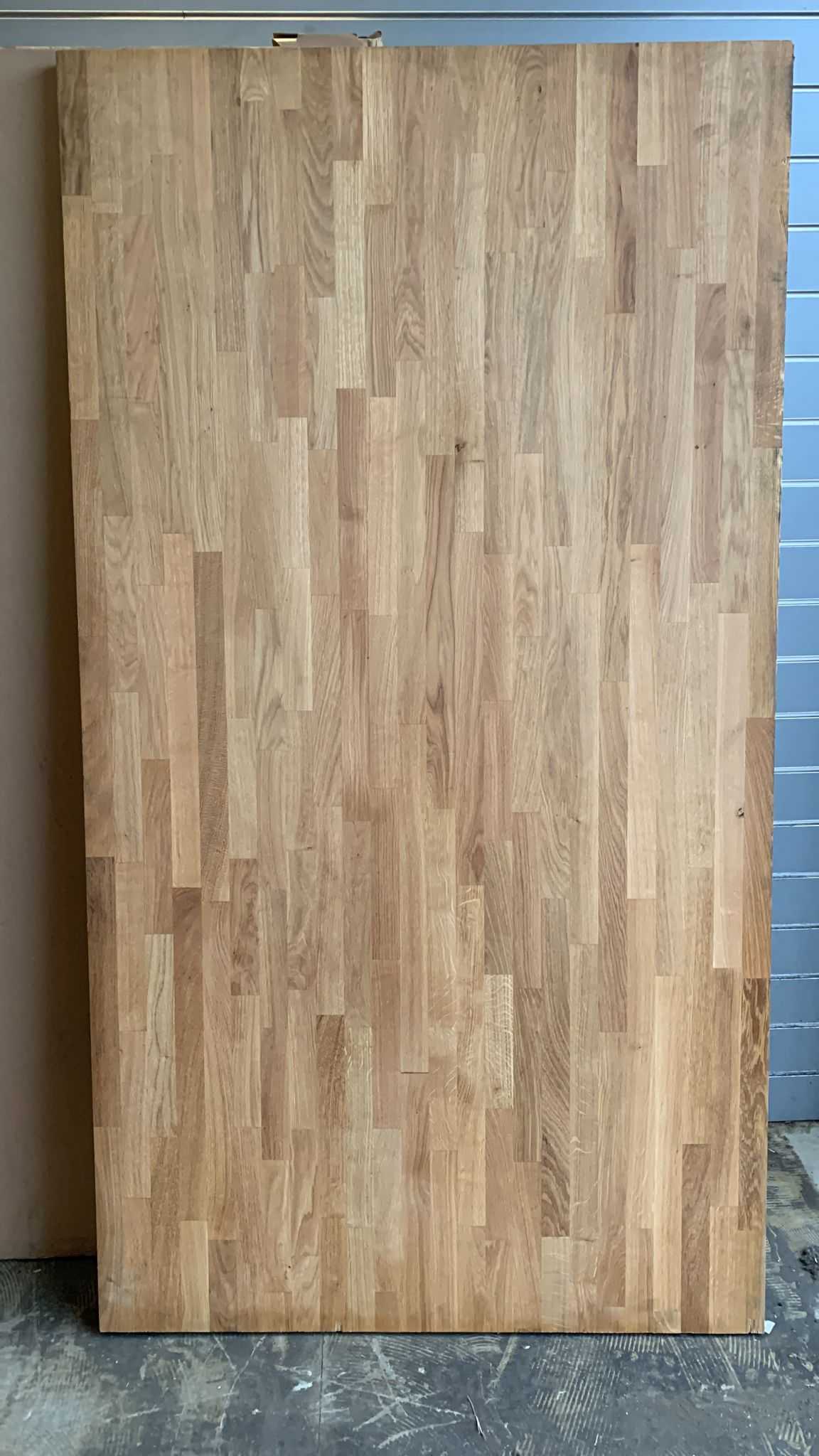 40mm Square edge Solid oak Island unit worktop (L)1.8m (D)970mm Kitchen Worktop