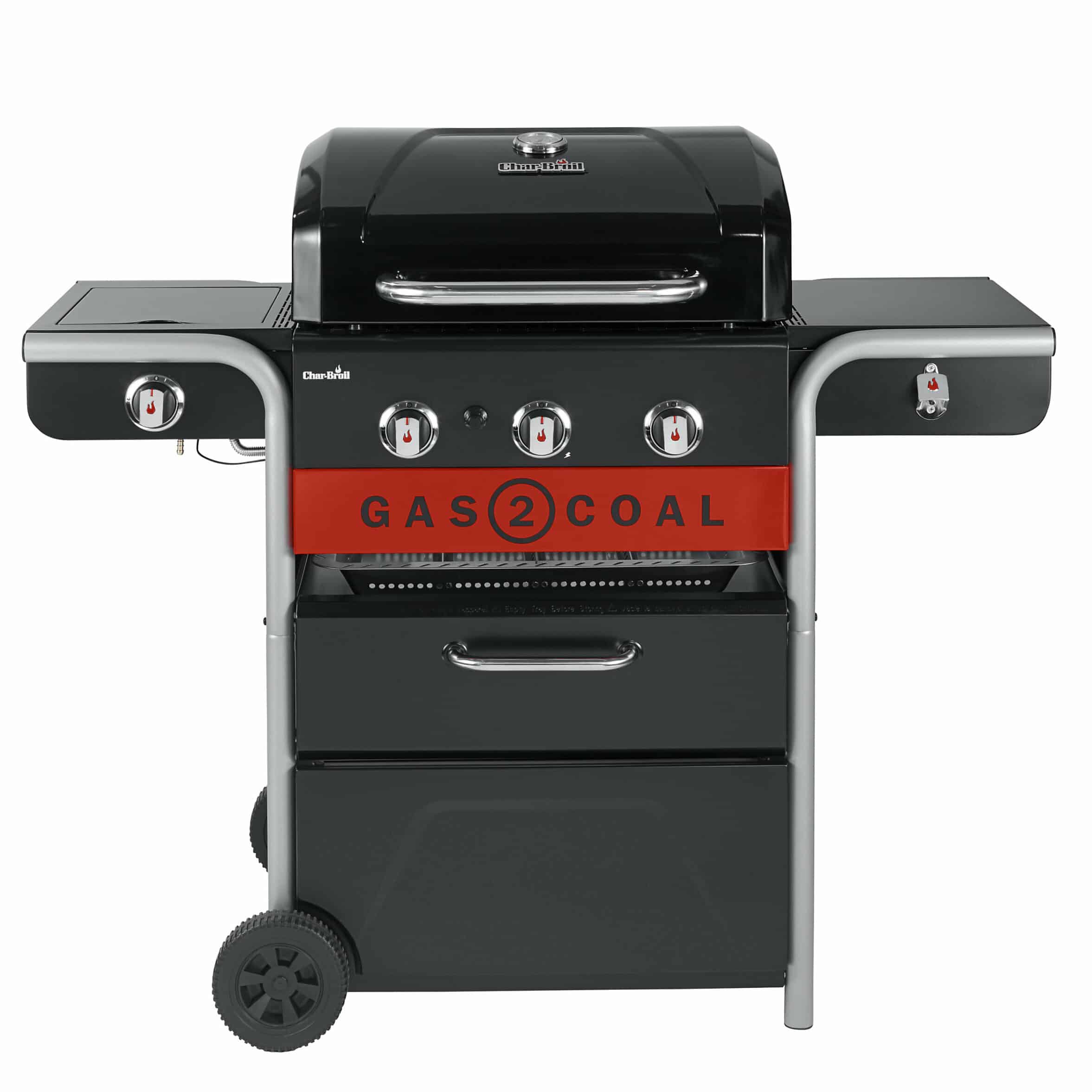 Charbroil Gas2Coal 2.0 Black 3 burner Gas Hybrid barbecue -- Cosmetic Marks 4437