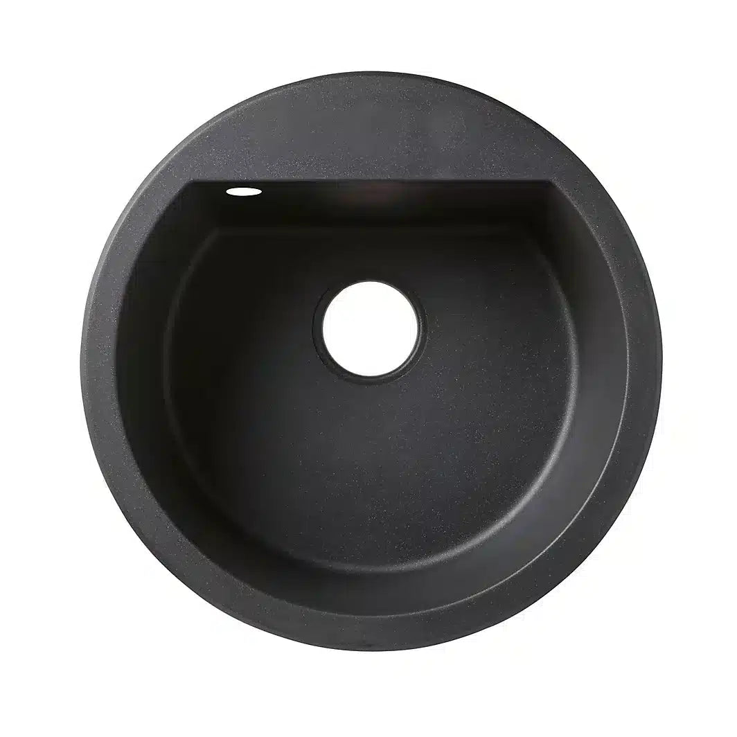 Cooke & Lewis Drexler Black Circular 1 Bowl Sink -1211