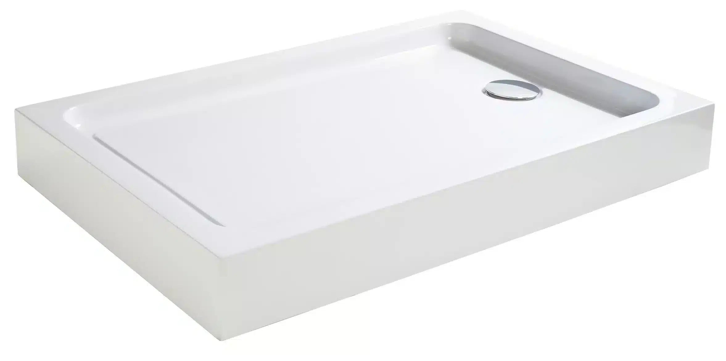 Cooke & Lewis Lagan White Rectangular Shower tray-3594
