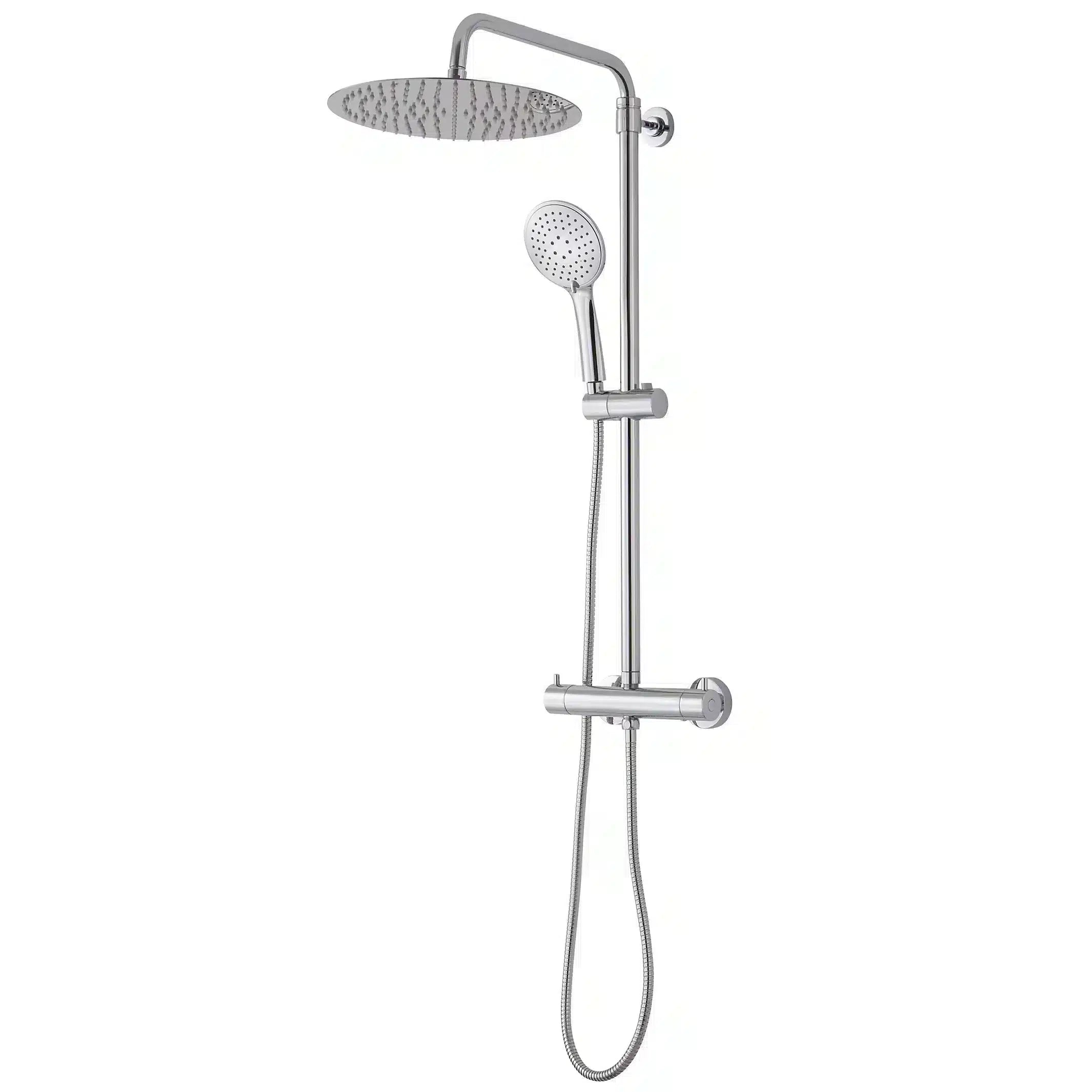 Cooke & Lewis Solani Chrome effect Wall-mounted Shower 9640