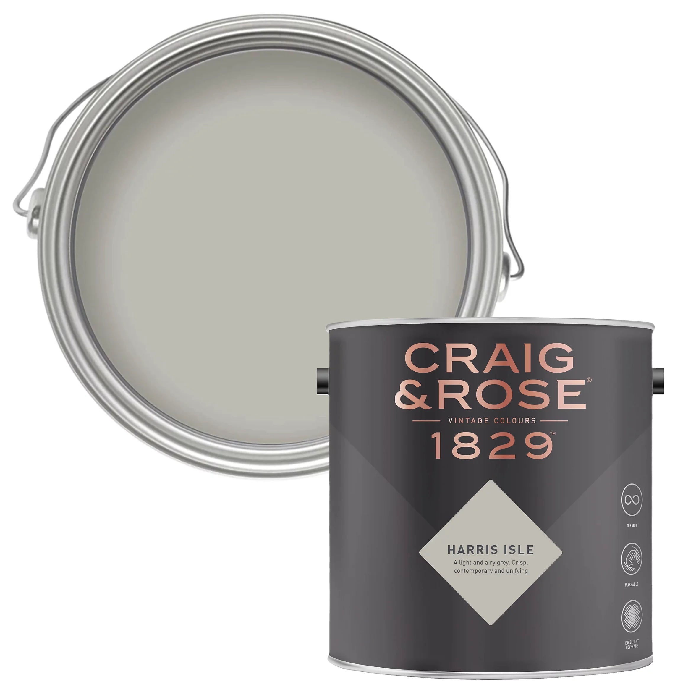 Craig & Rose 1829 Harris Isle Chalky Emulsion paint, 2.5L-1863