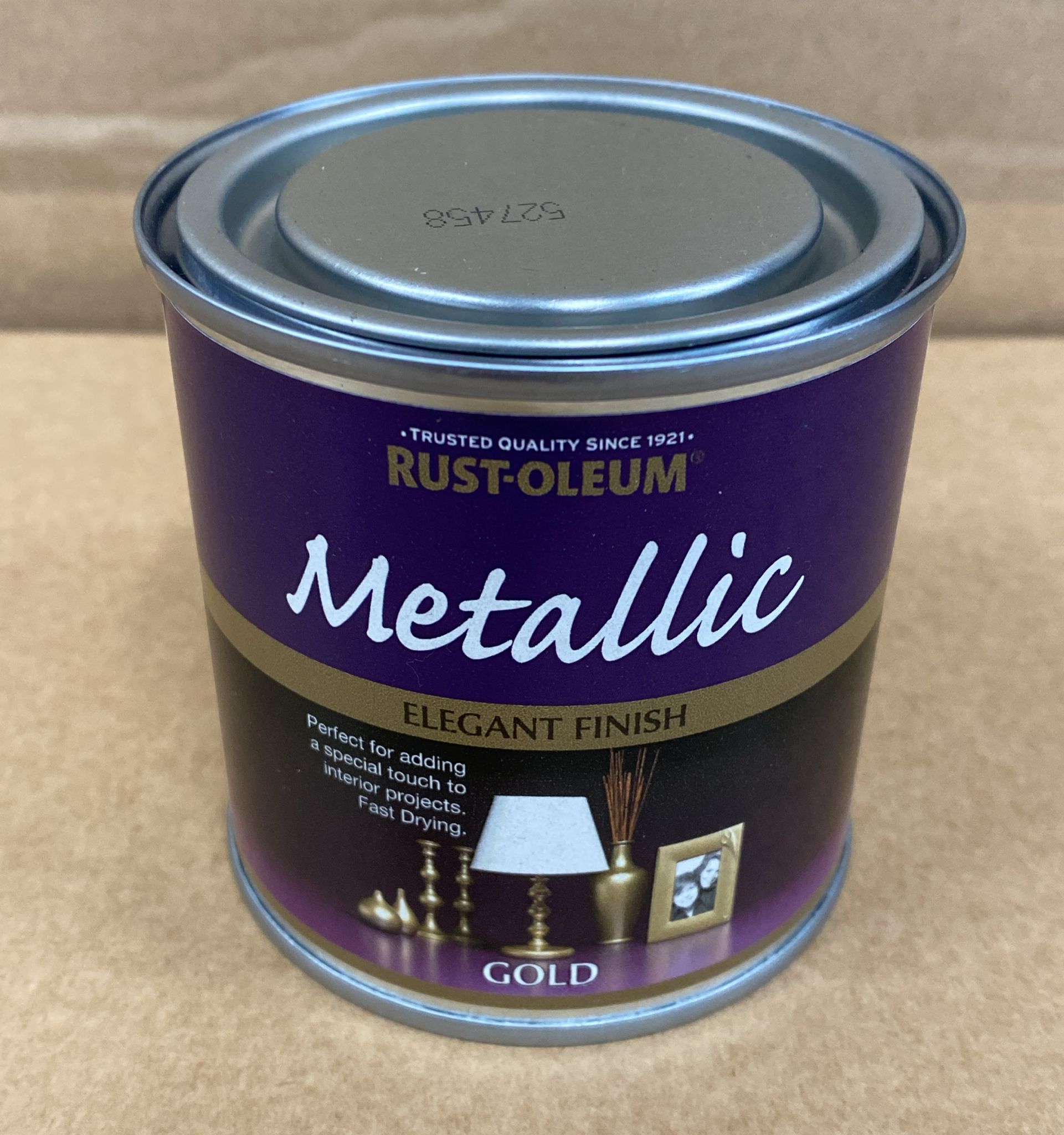 Rust-Oleum Gold effect Multi-surface Special effect paint, 250ml-0410