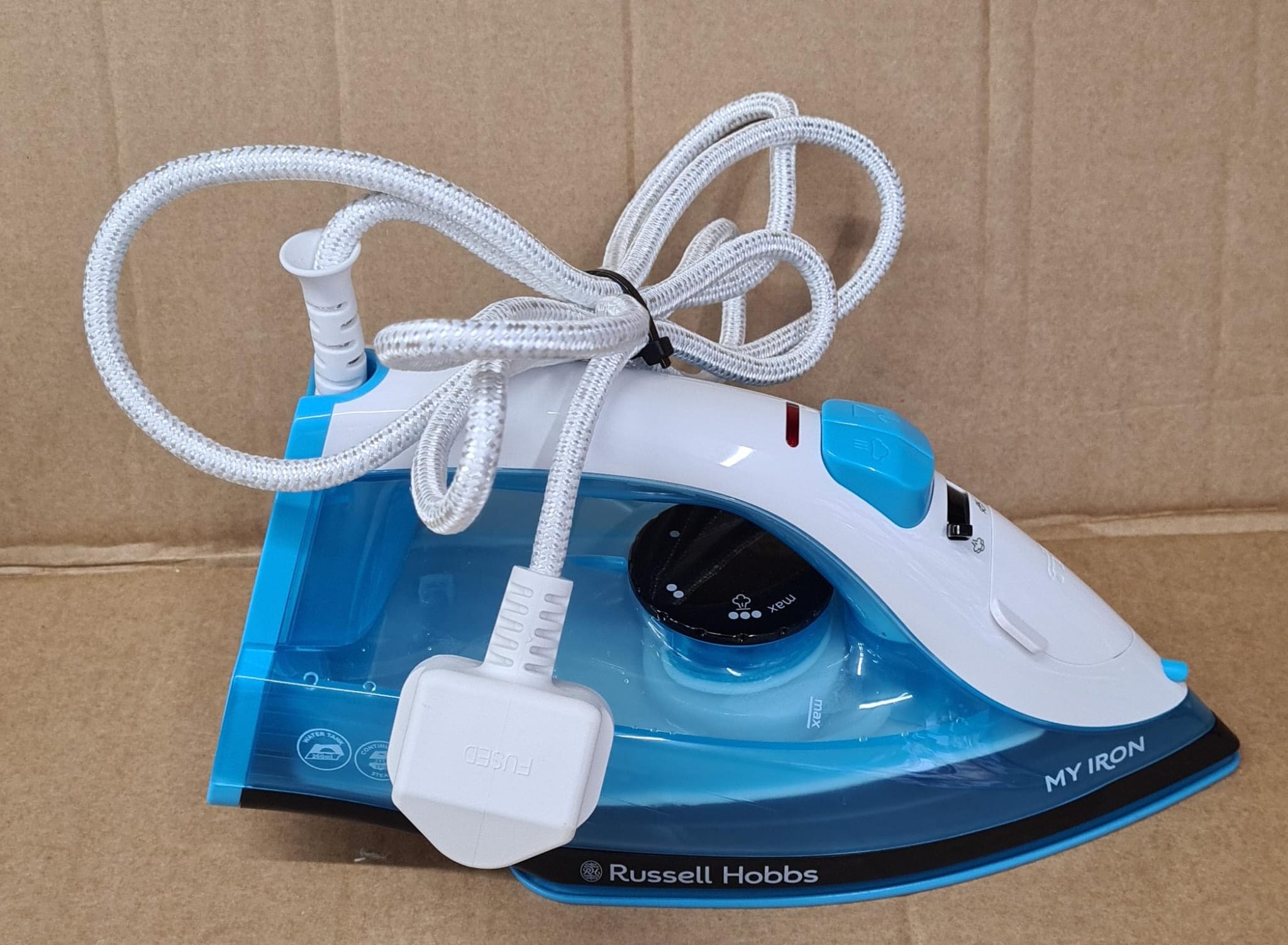 Russell Hobbs 25580 Steam Iron 1800W, 0.26L - Blue and White-4497A