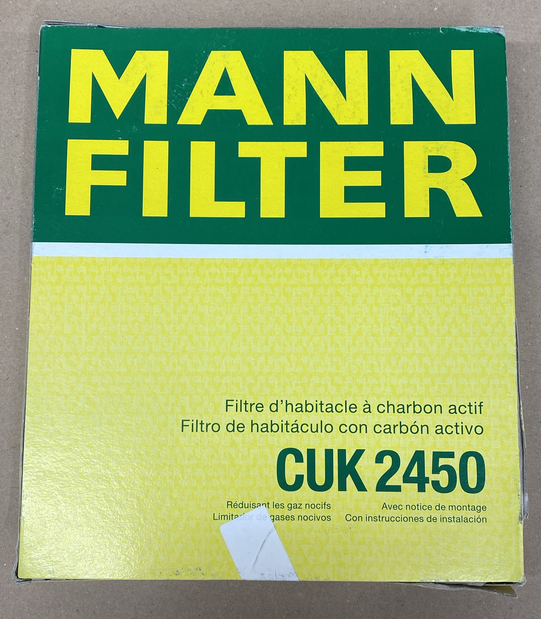 MANN-FILTER CUK 2450 Interior Filter Pollen filter with active charcoal – For passenger cars-2306