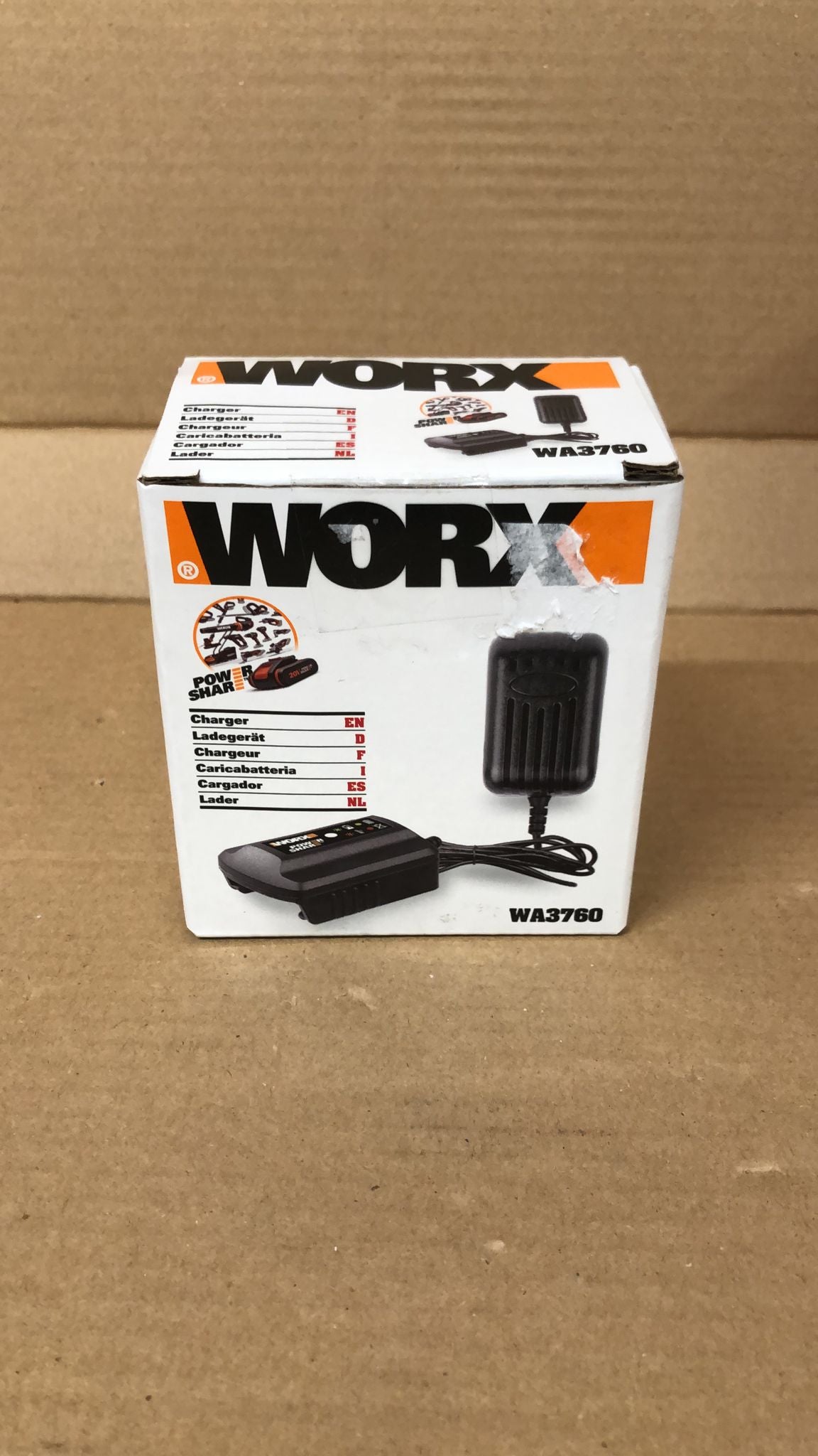 WORX WA3760 18V (20V MAX) Battery Charger Compatible with UK Battery Packs -2002