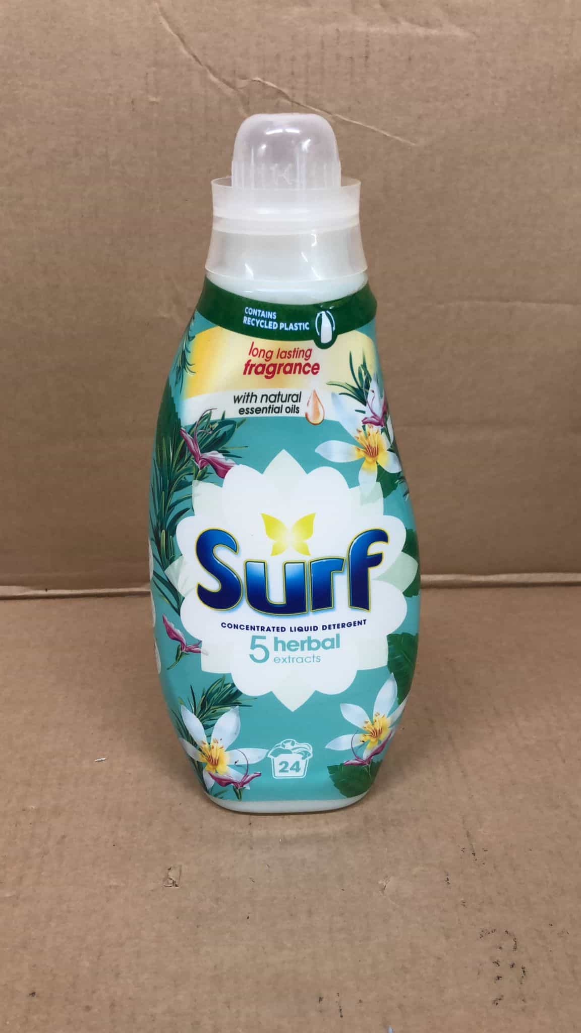 7x Surf 5 Herbal Extracts infused with natural essential oils Concentrated Liquid Laundry Detergent (qty 7)- 9812
